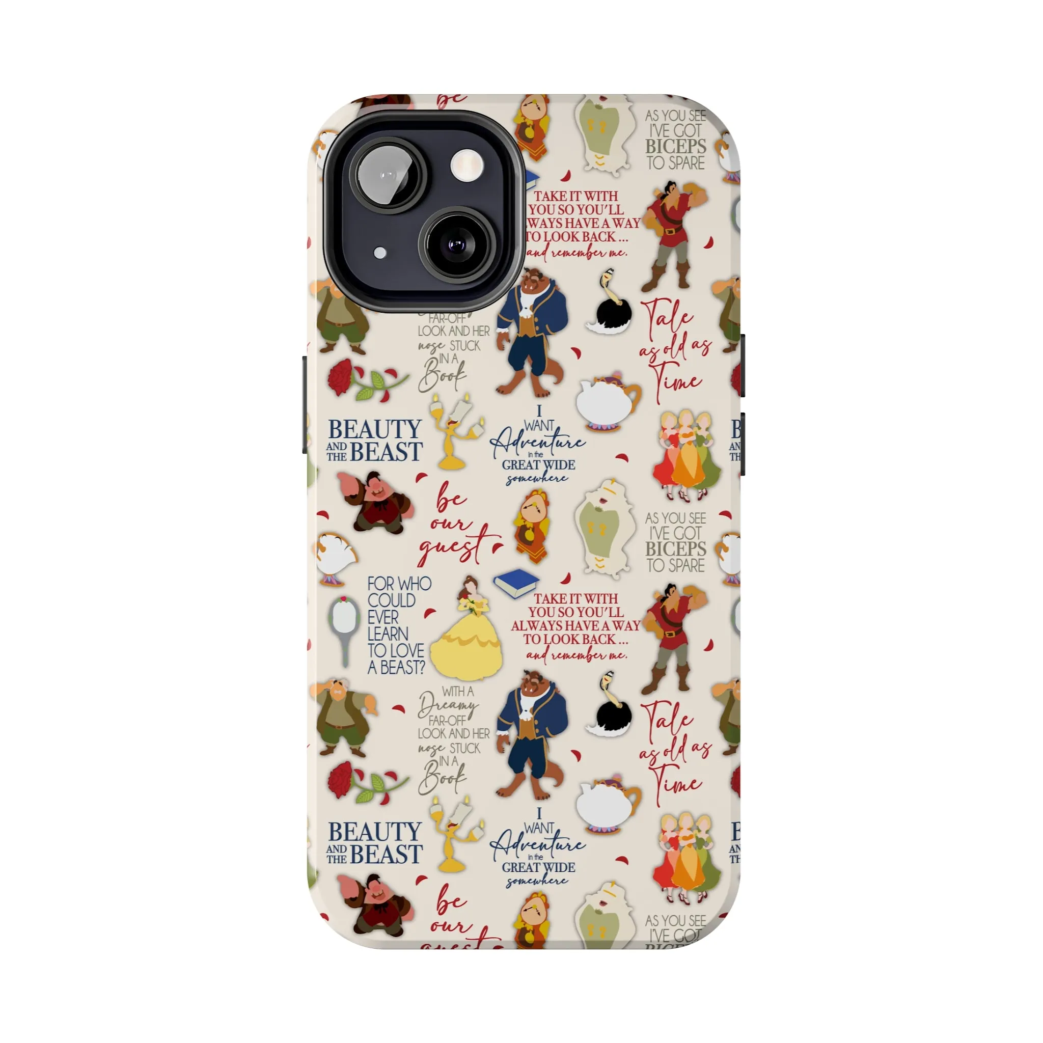 Beauty and the Beast Evermore Quotes Inspired Phone Case Gift Inspired Fan Art Iphone