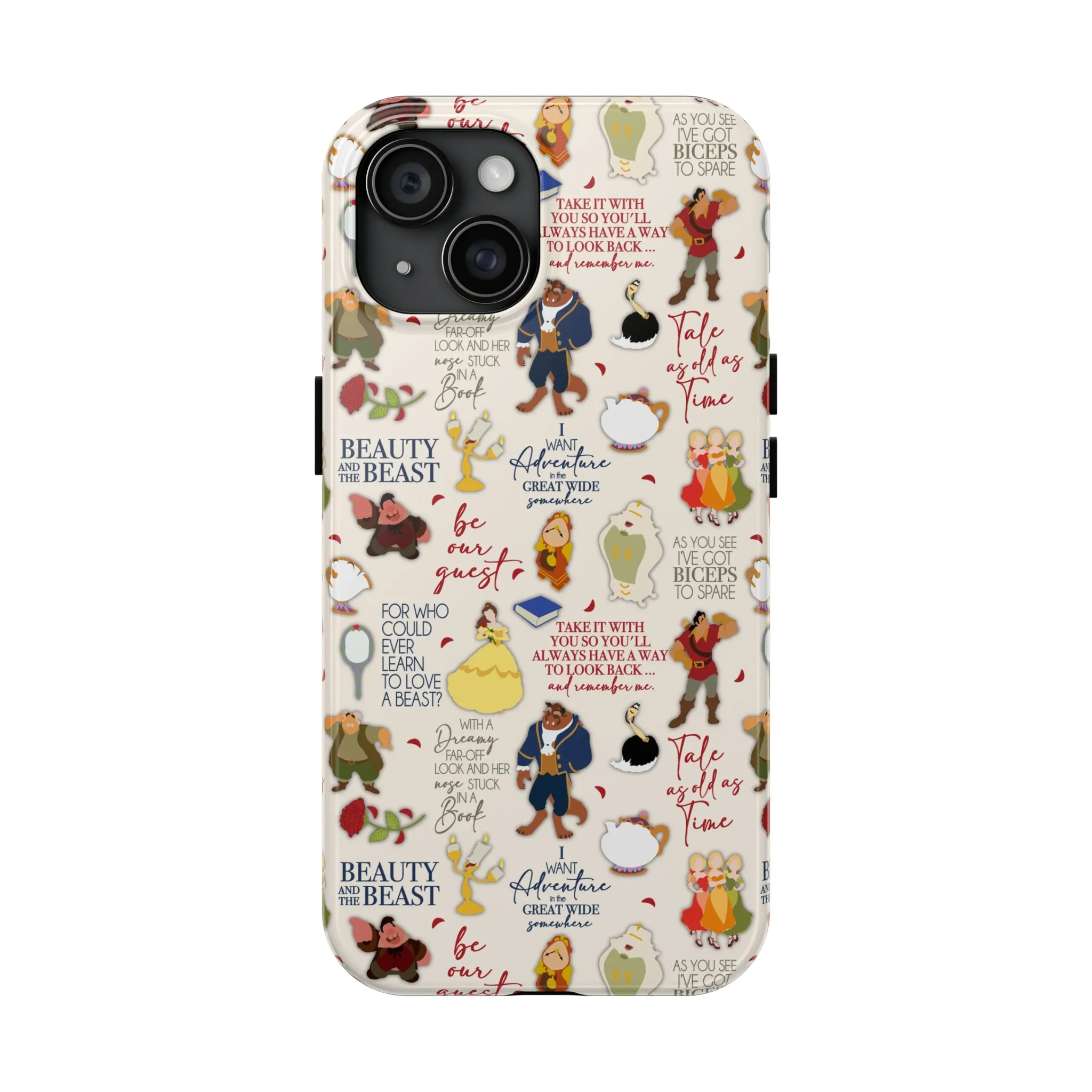 Beauty and the Beast Evermore Quotes Inspired Phone Case Gift Inspired Fan Art Iphone