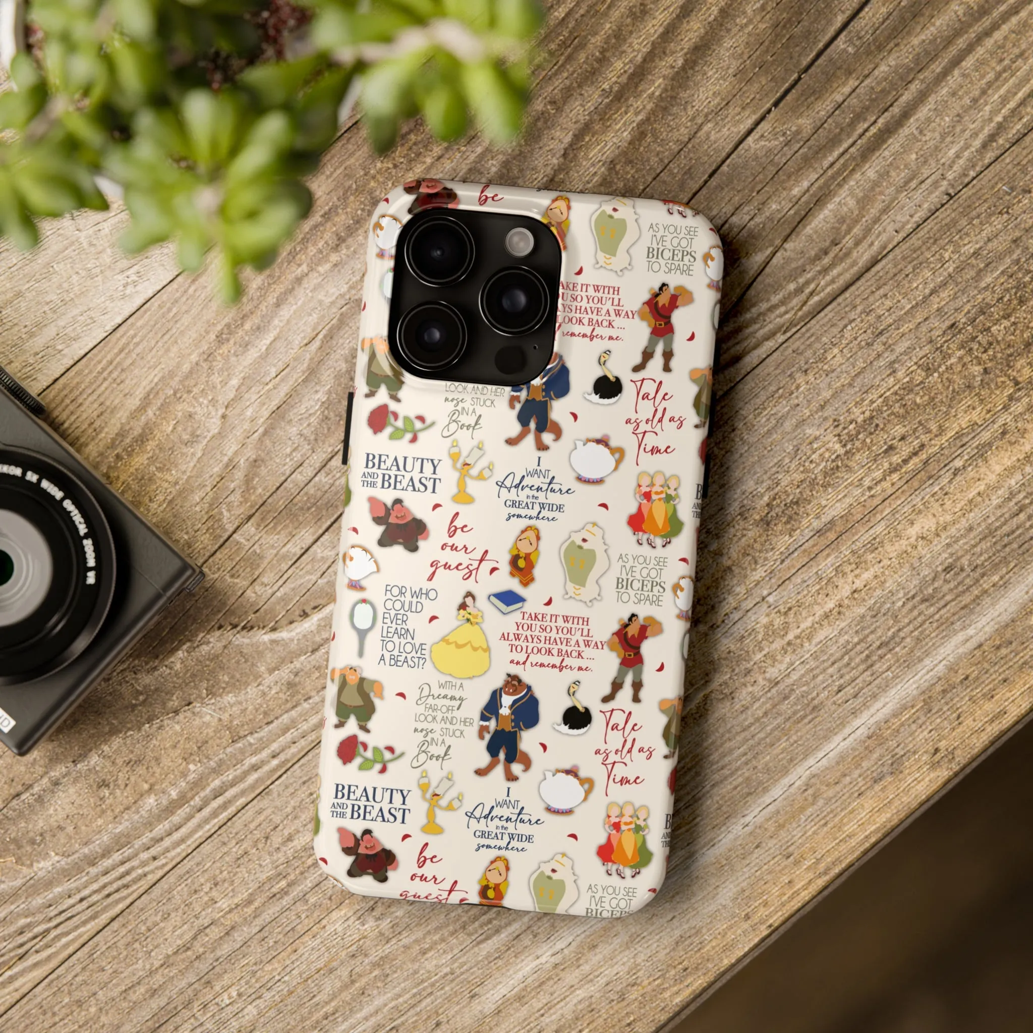 Beauty and the Beast Evermore Quotes Inspired Phone Case Gift Inspired Fan Art Iphone