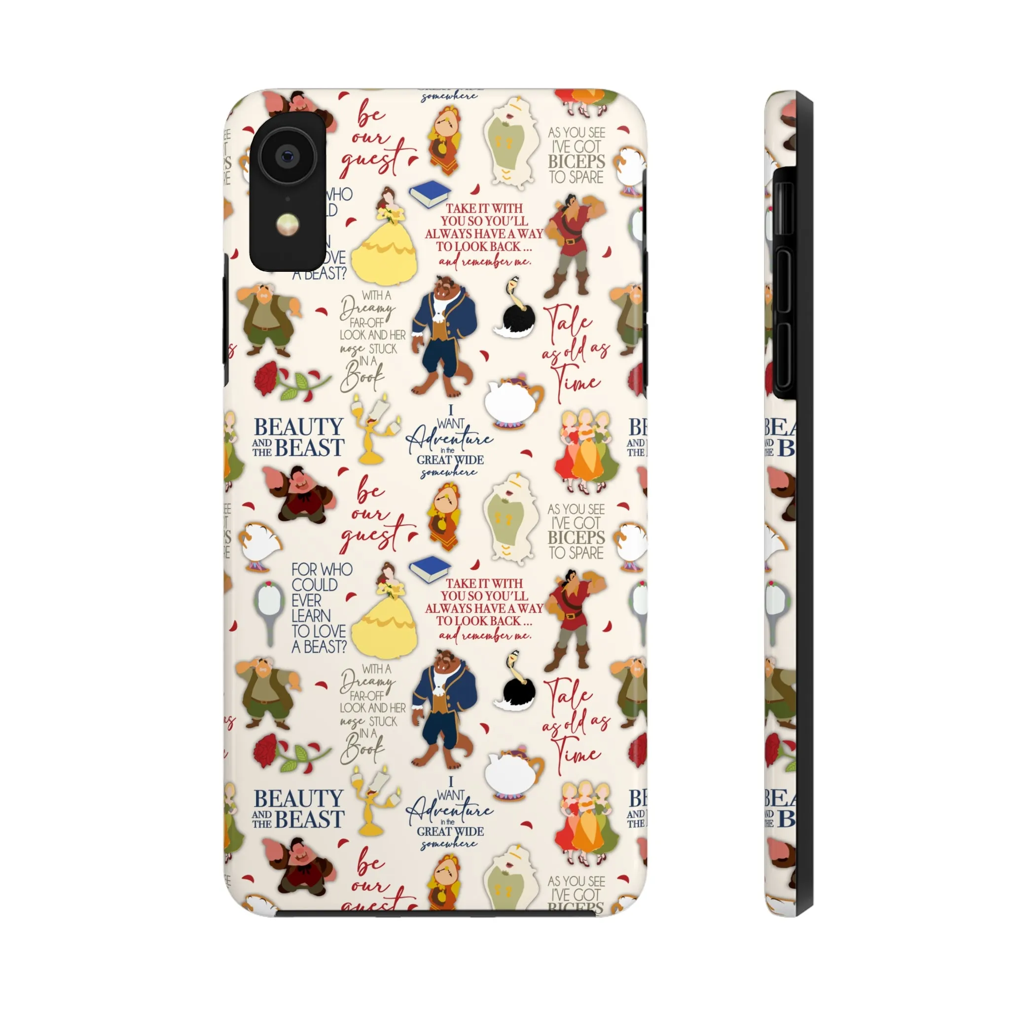 Beauty and the Beast Evermore Quotes Inspired Phone Case Gift Inspired Fan Art Iphone