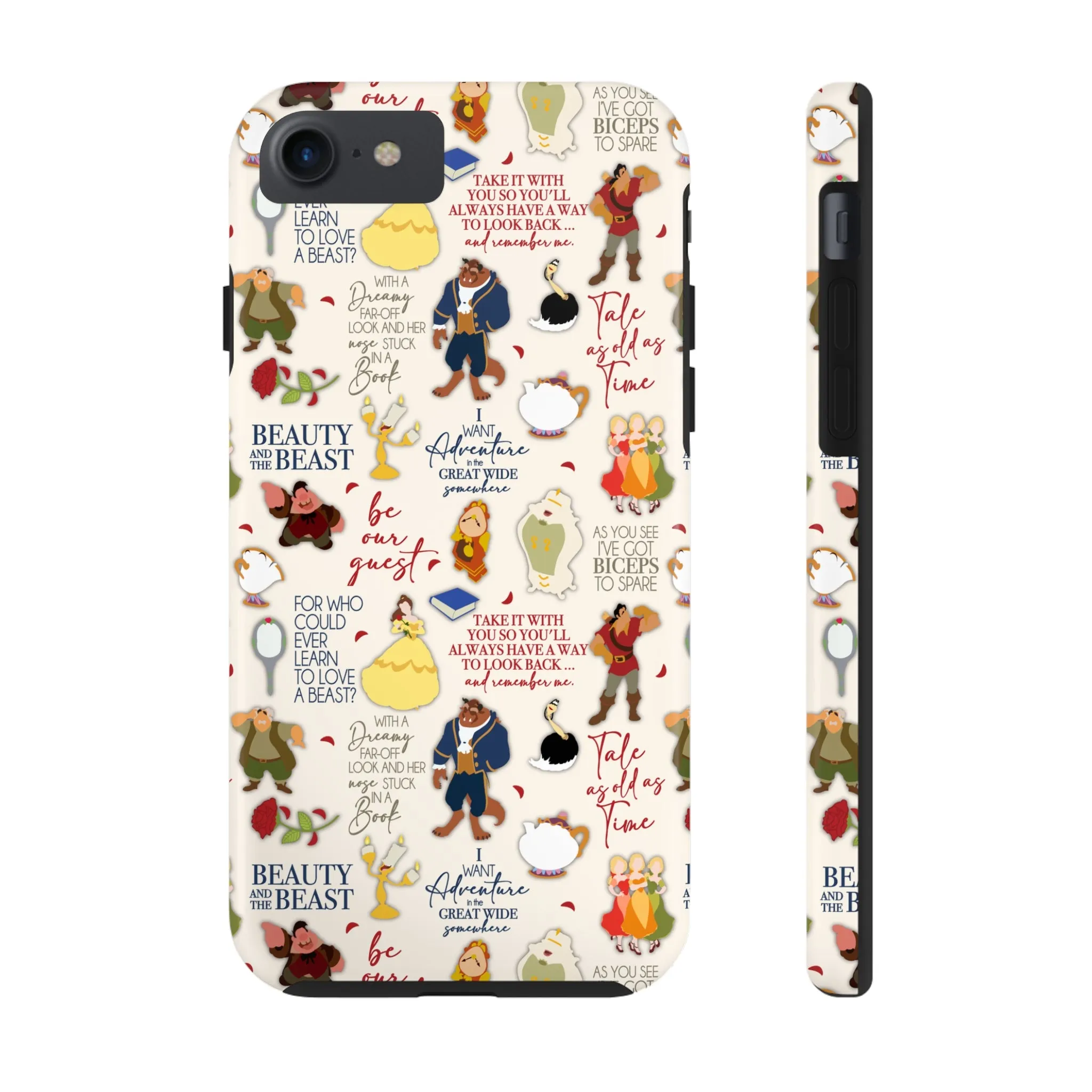 Beauty and the Beast Evermore Quotes Inspired Phone Case Gift Inspired Fan Art Iphone