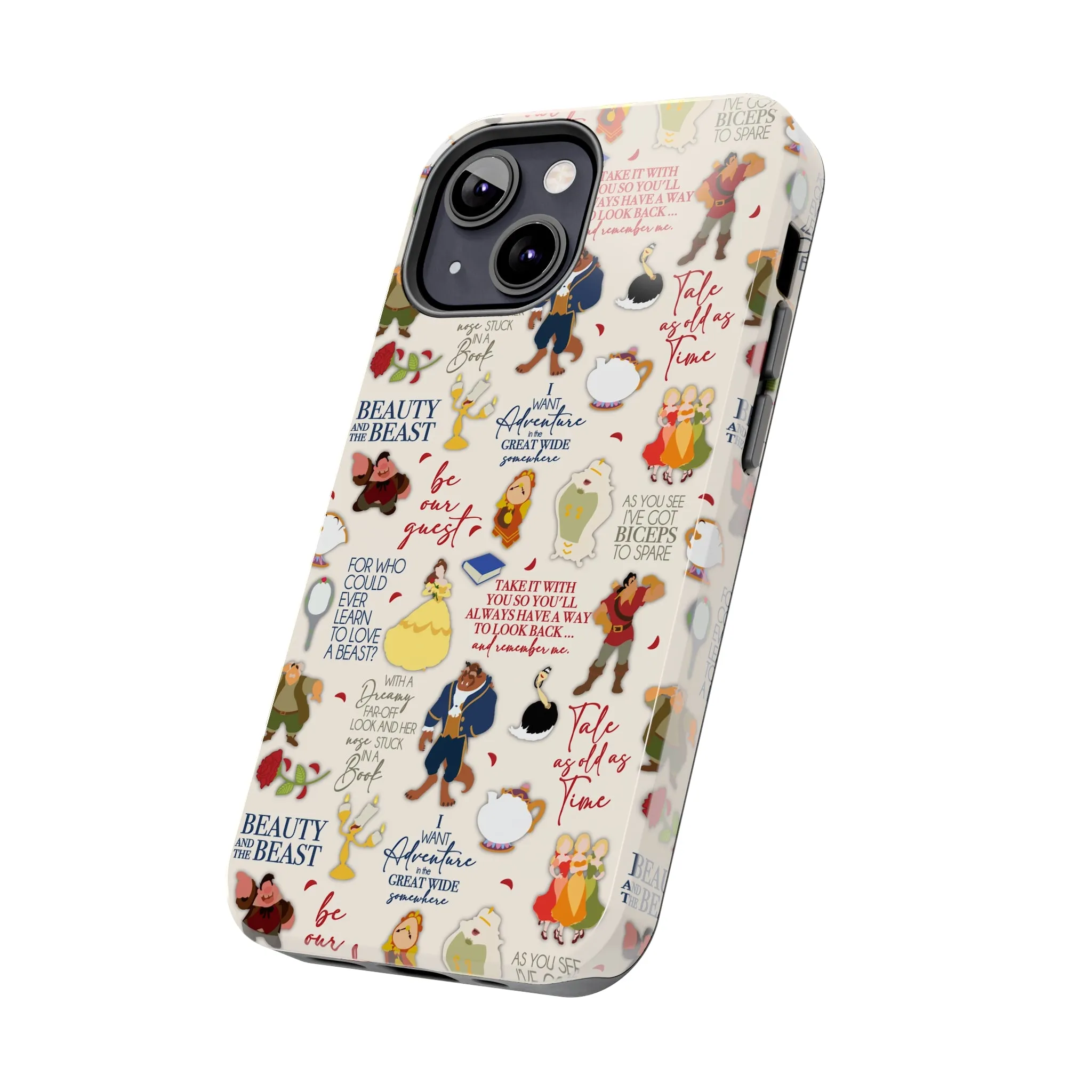 Beauty and the Beast Evermore Quotes Inspired Phone Case Gift Inspired Fan Art Iphone