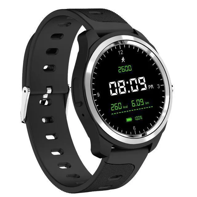 Bluetooth Heart Rate Blood Pressure Voice Assistant Music Control Weather Forecast Fitness Sport Smartwatch