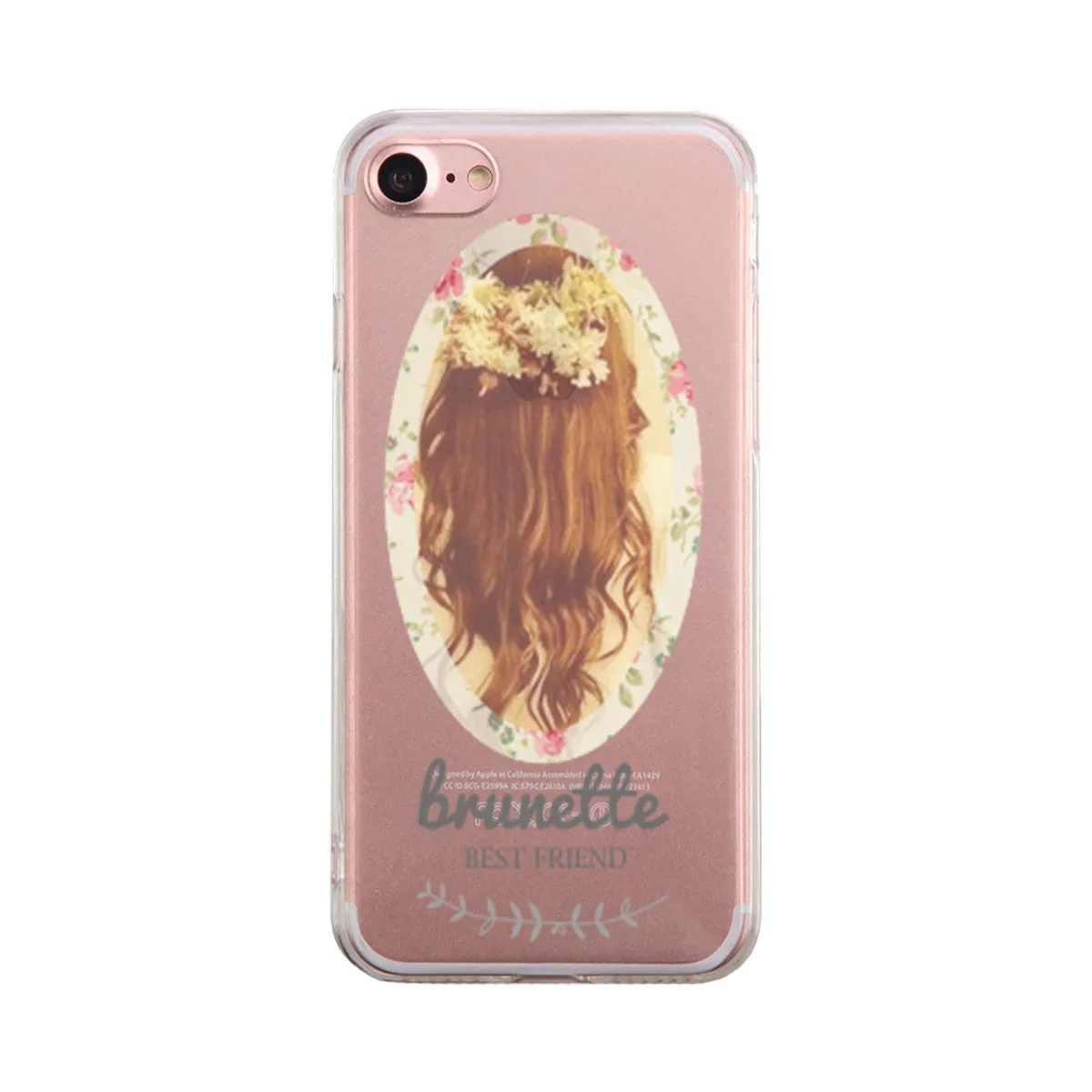 Brunette Friendship Phone Case Cute Clear Phonecase