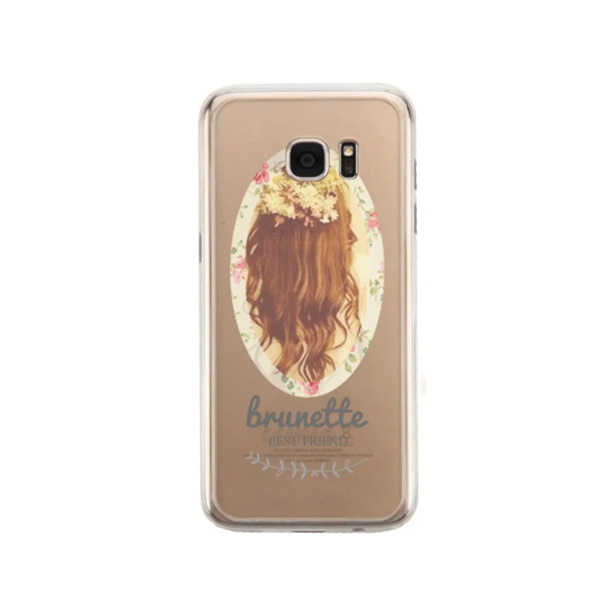 Brunette Friendship Phone Case Cute Clear Phonecase