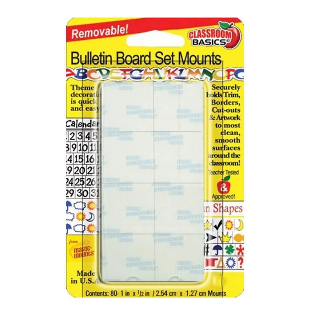 BULLETIN BOARD SET MOUNTS