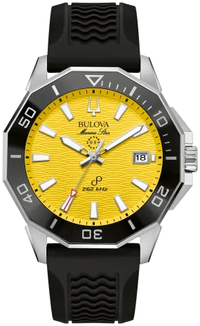 Bulova Marine Star Precisionist Sport Mens Yellow Dial Watch 96B431