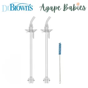 [Bundle of 2] Dr. Brown’s® Sippy Straw Bottle Replacement Kit – Narrow