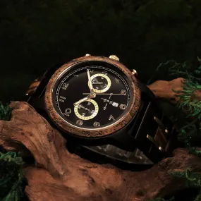 Burlin - Ebony & Zebrawood Chronograph