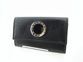 Bvlgari Leather Key Case Colore 6 Keys Black