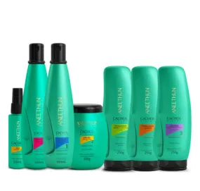 Cachos Curly Hair Curls Maintenance Hydration Treatment Kit 7 Itens - Aneethun