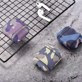 Camouflage Leather Earphone Case For Apple Airpods