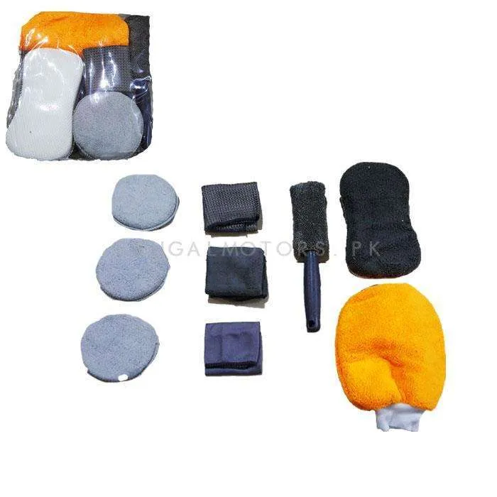 Car Wash Bundle Microfiber Kit - 9 Pcs - Detailing Products