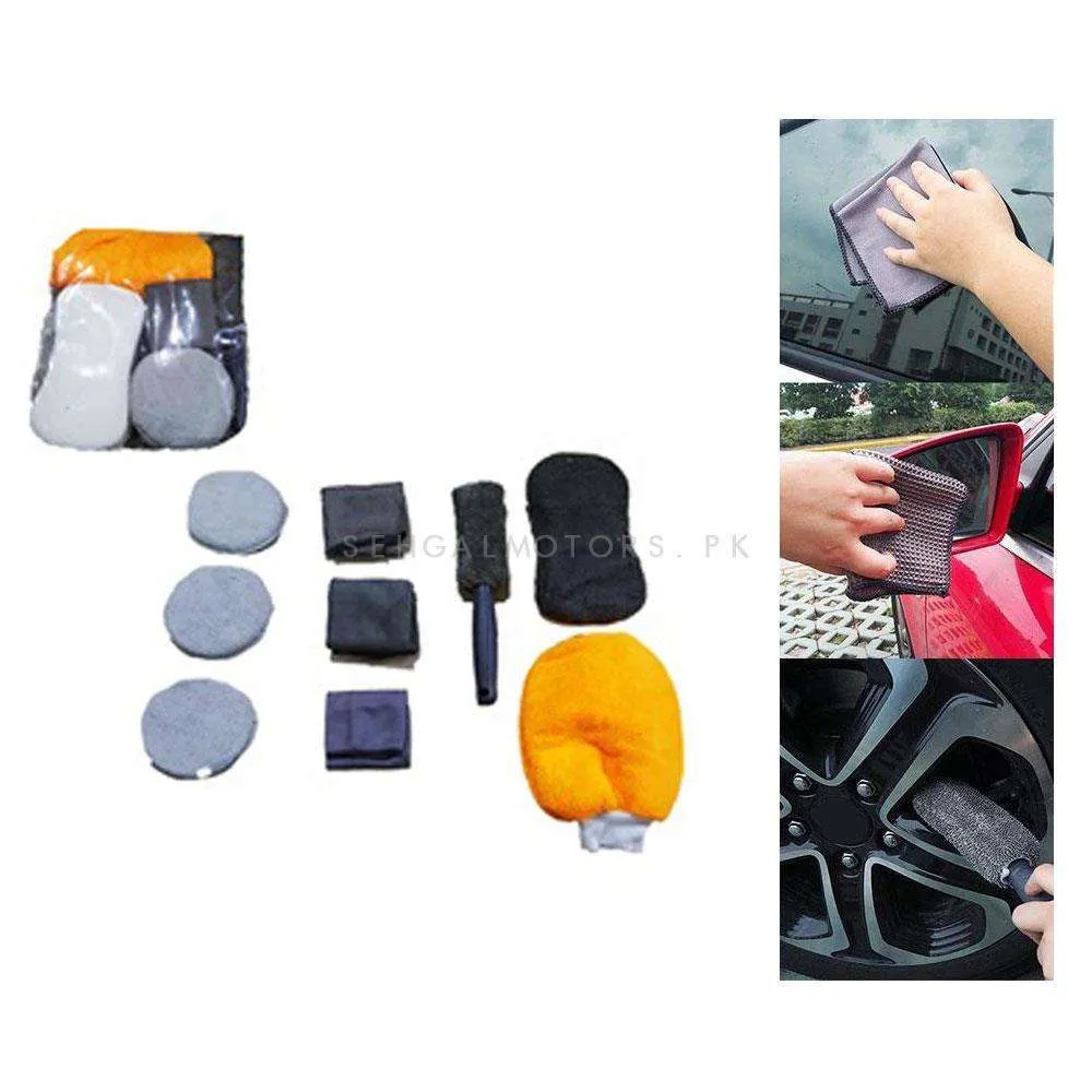 Car Wash Bundle Microfiber Kit - 9 Pcs - Detailing Products