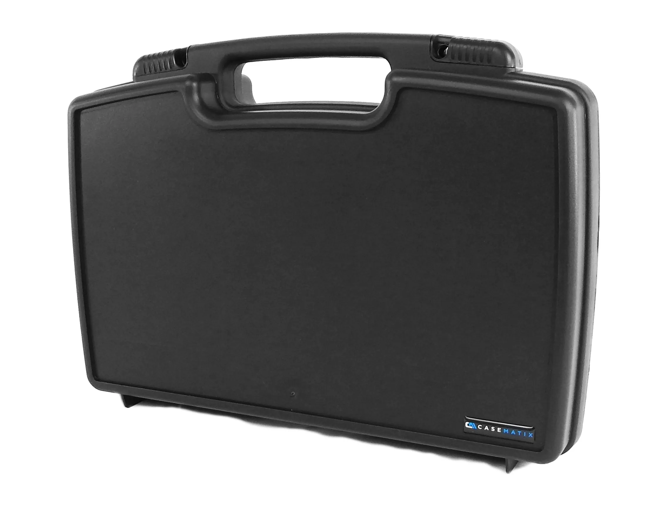 CASEMATIX 17" Hard Travel Case with Padlock Rings and Customizable Foam - Fits Accessories up to 14.5" x 7.5" x 2.75"