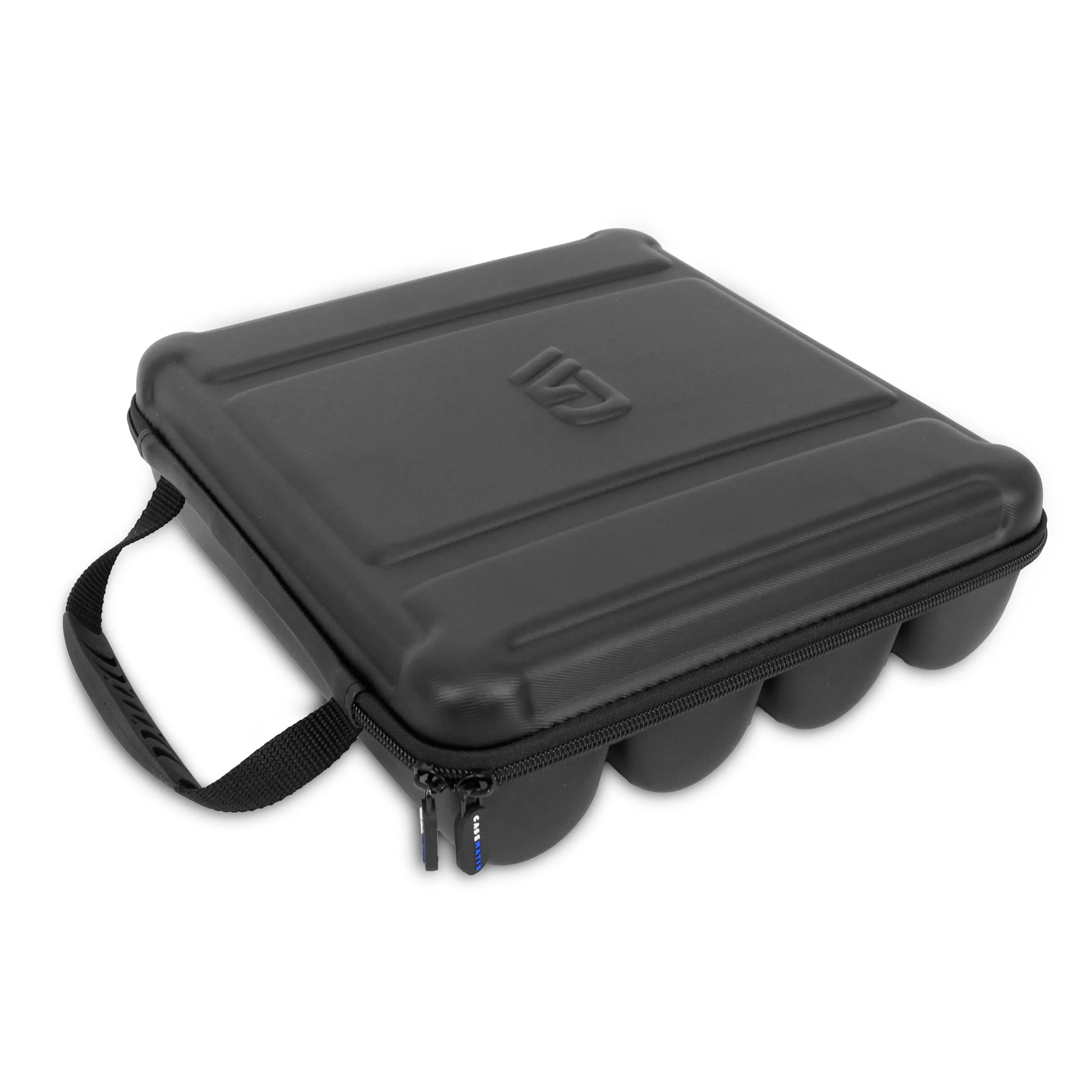 CASEMATIX Wireless Microphone Case Compatible with Four Microphones Up To 10.75" by Sennheiser, Shure and More - Mic Case for Travel with Lid Storage