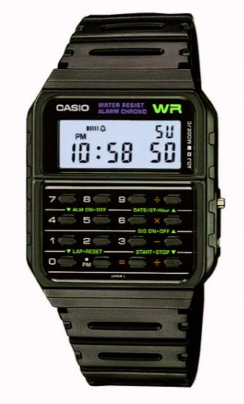 Casio Men's Vintage CA53W-1Z Calculator Watch