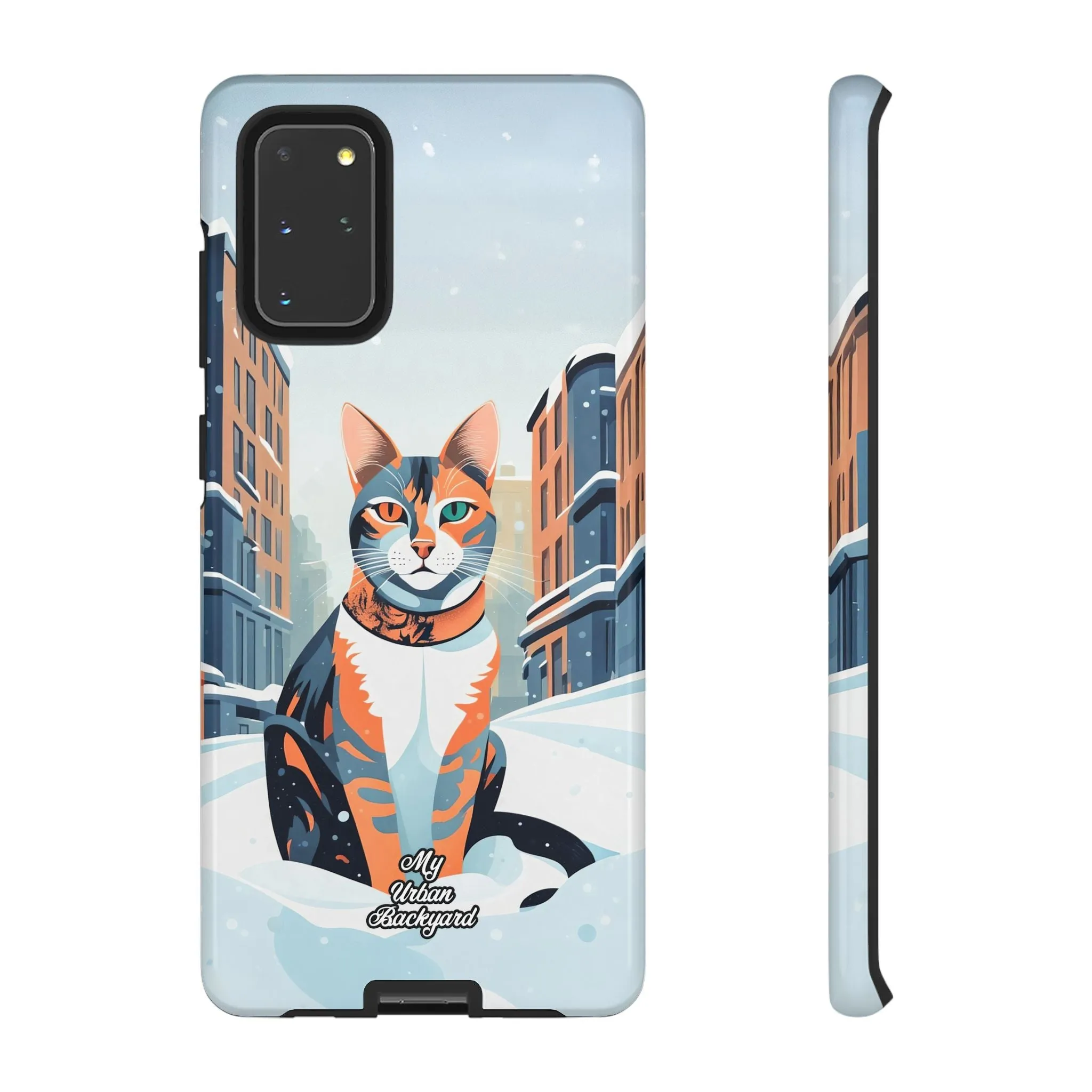 Claws Pawson in the Snow, Cat Cell Phone Case - Apple, Samsung, or Google Pixel