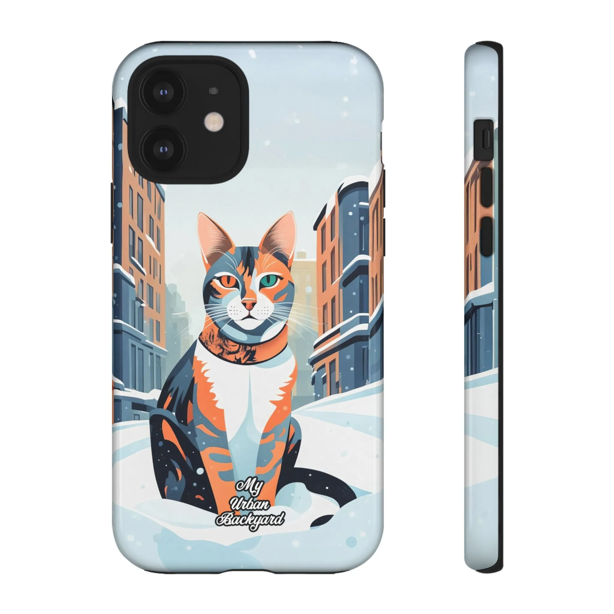 Claws Pawson in the Snow, Cat Cell Phone Case - Apple, Samsung, or Google Pixel