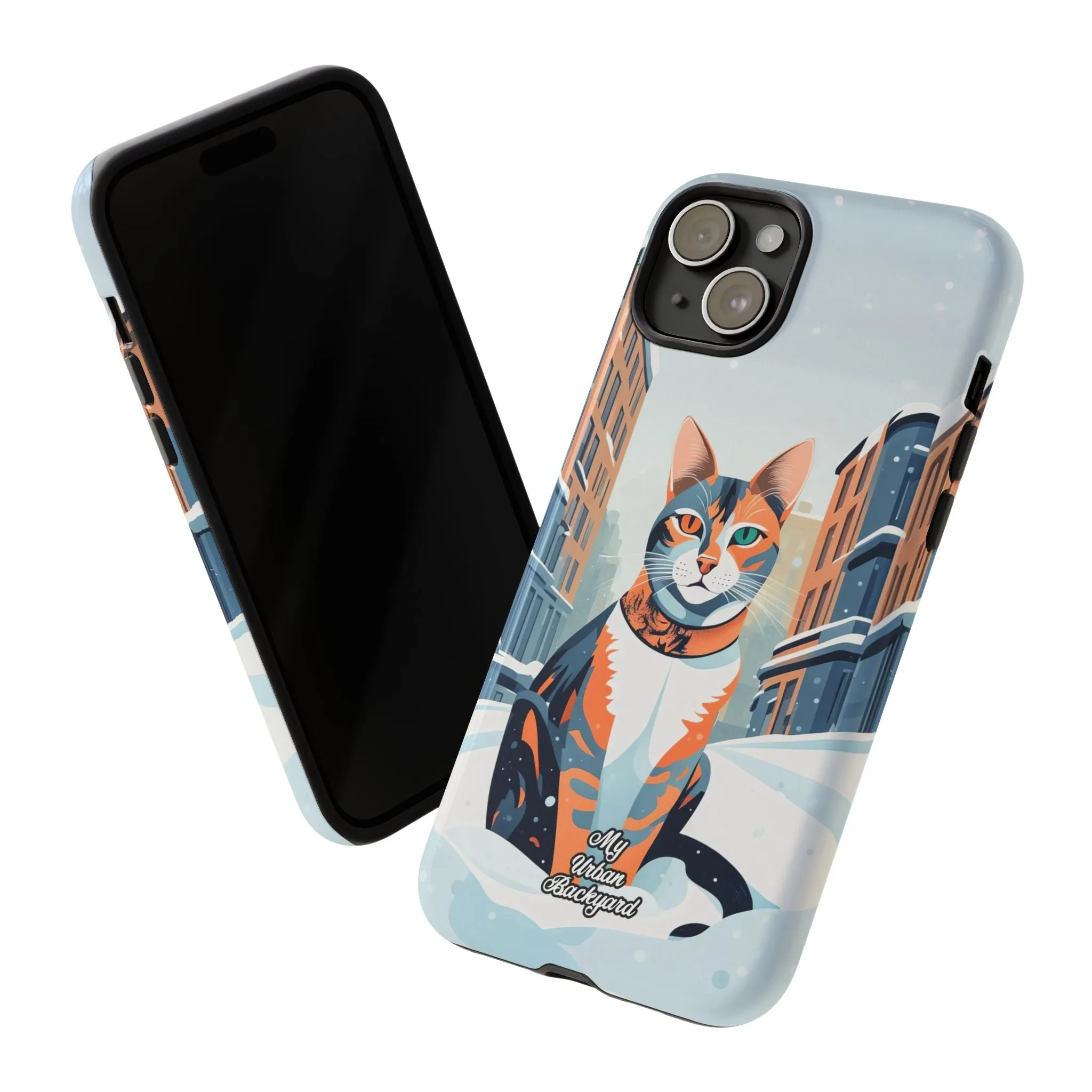 Claws Pawson in the Snow, Cat Cell Phone Case - Apple, Samsung, or Google Pixel