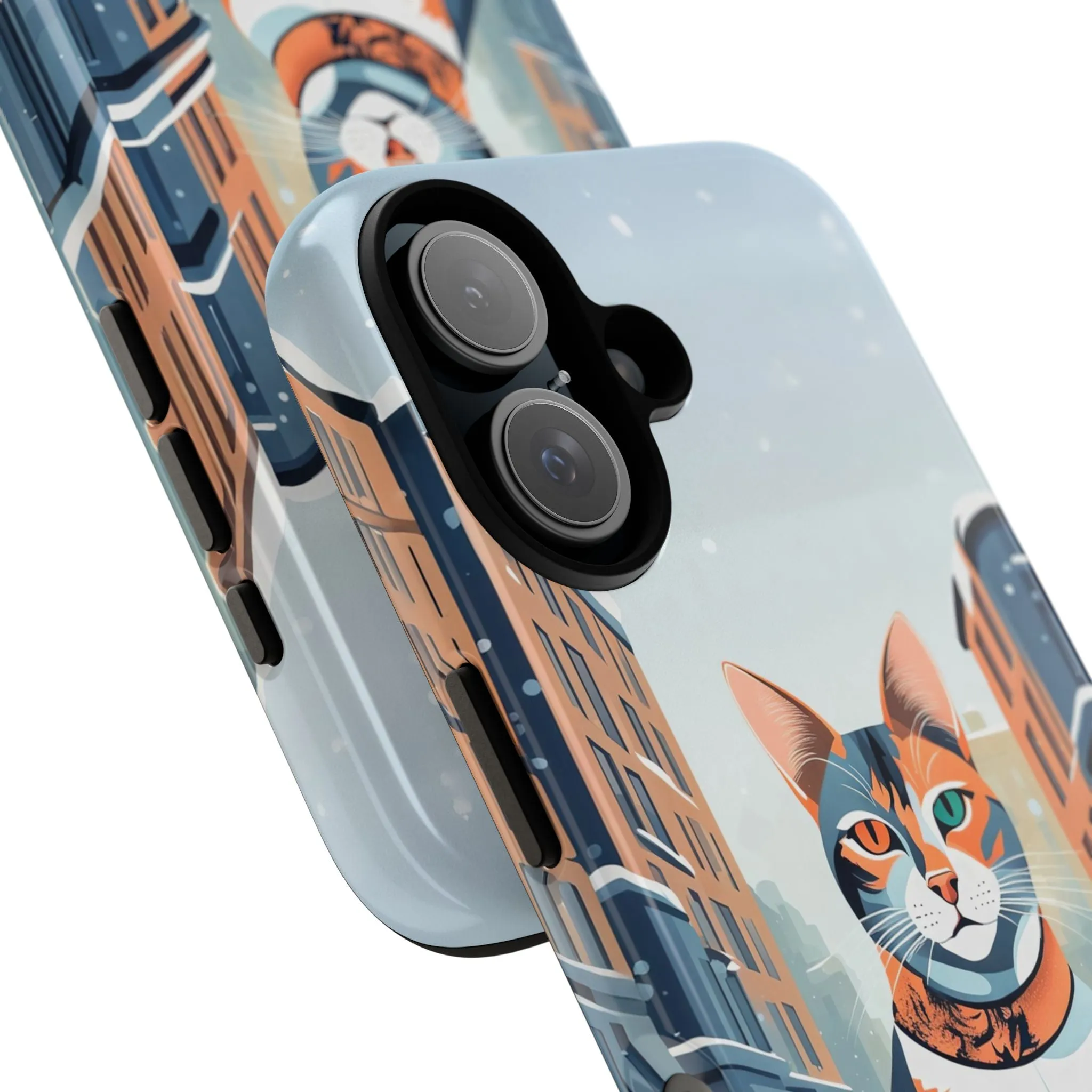 Claws Pawson in the Snow, Cat Cell Phone Case - Apple, Samsung, or Google Pixel