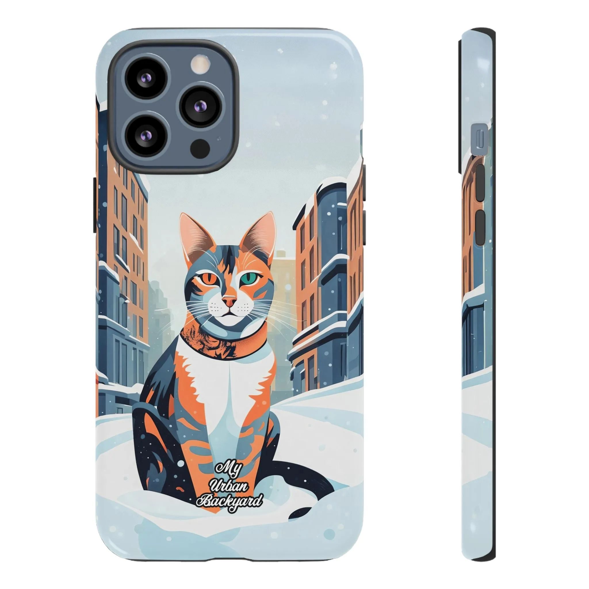 Claws Pawson in the Snow, Cat Cell Phone Case - Apple, Samsung, or Google Pixel