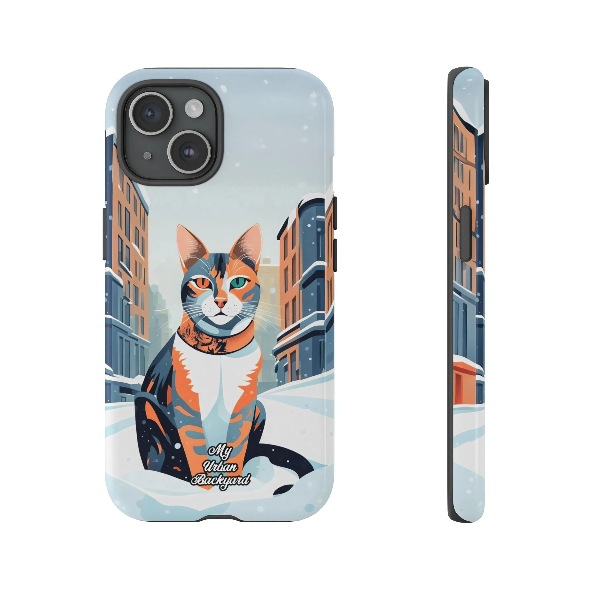 Claws Pawson in the Snow, Cat Cell Phone Case - Apple, Samsung, or Google Pixel