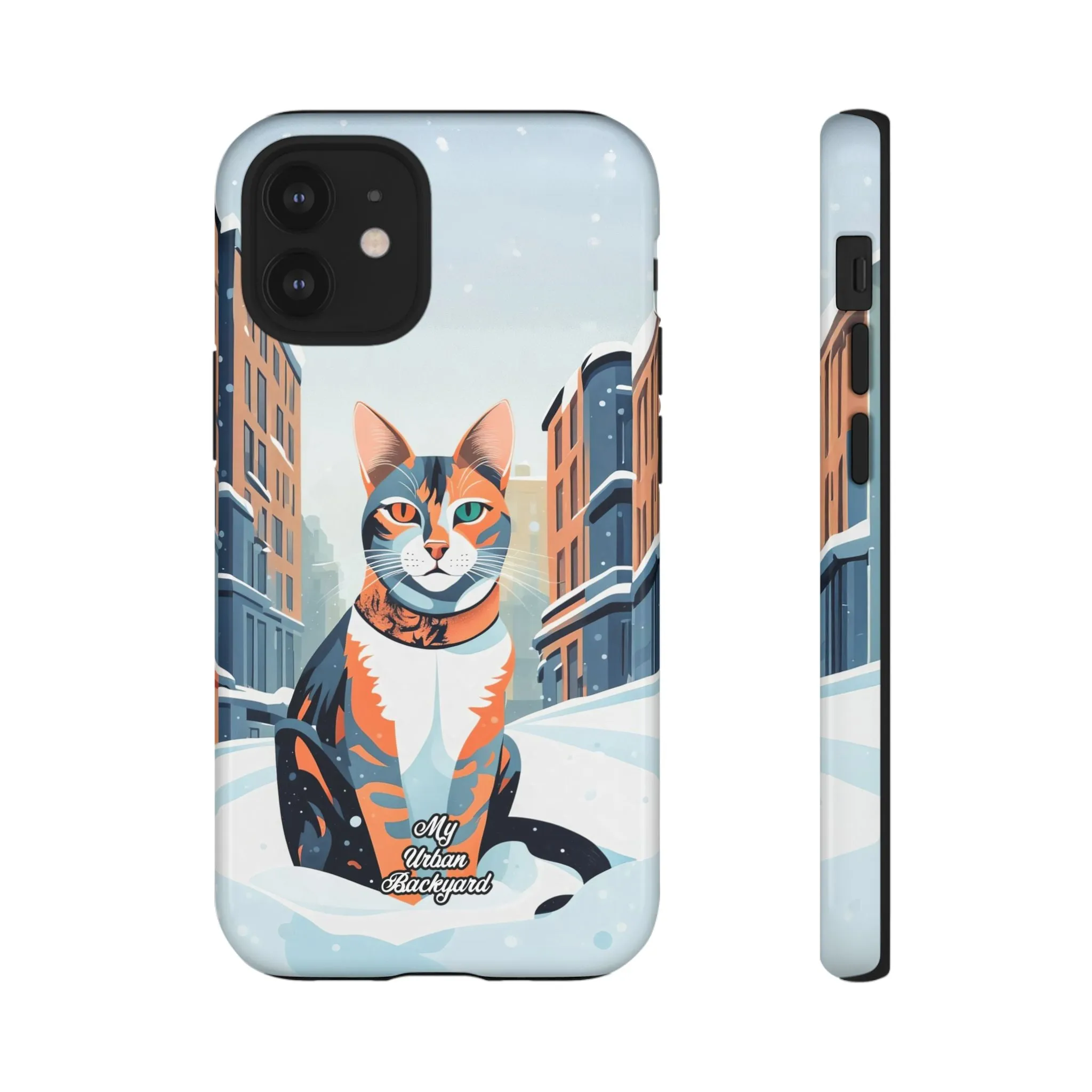 Claws Pawson in the Snow, Cat Cell Phone Case - Apple, Samsung, or Google Pixel