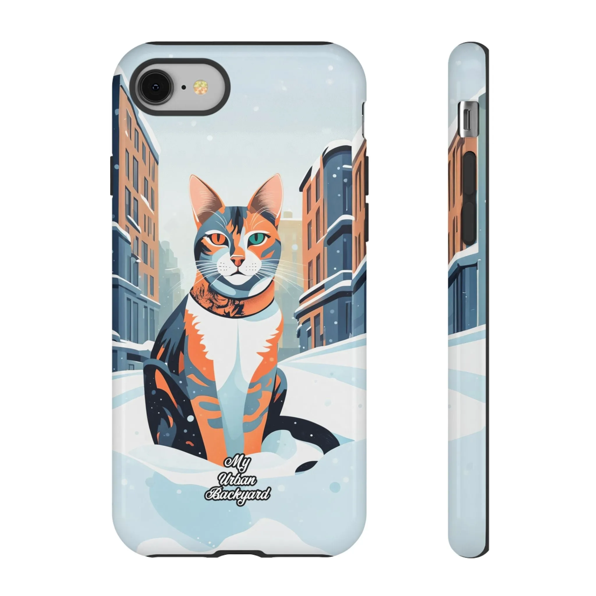 Claws Pawson in the Snow, Cat Cell Phone Case - Apple, Samsung, or Google Pixel