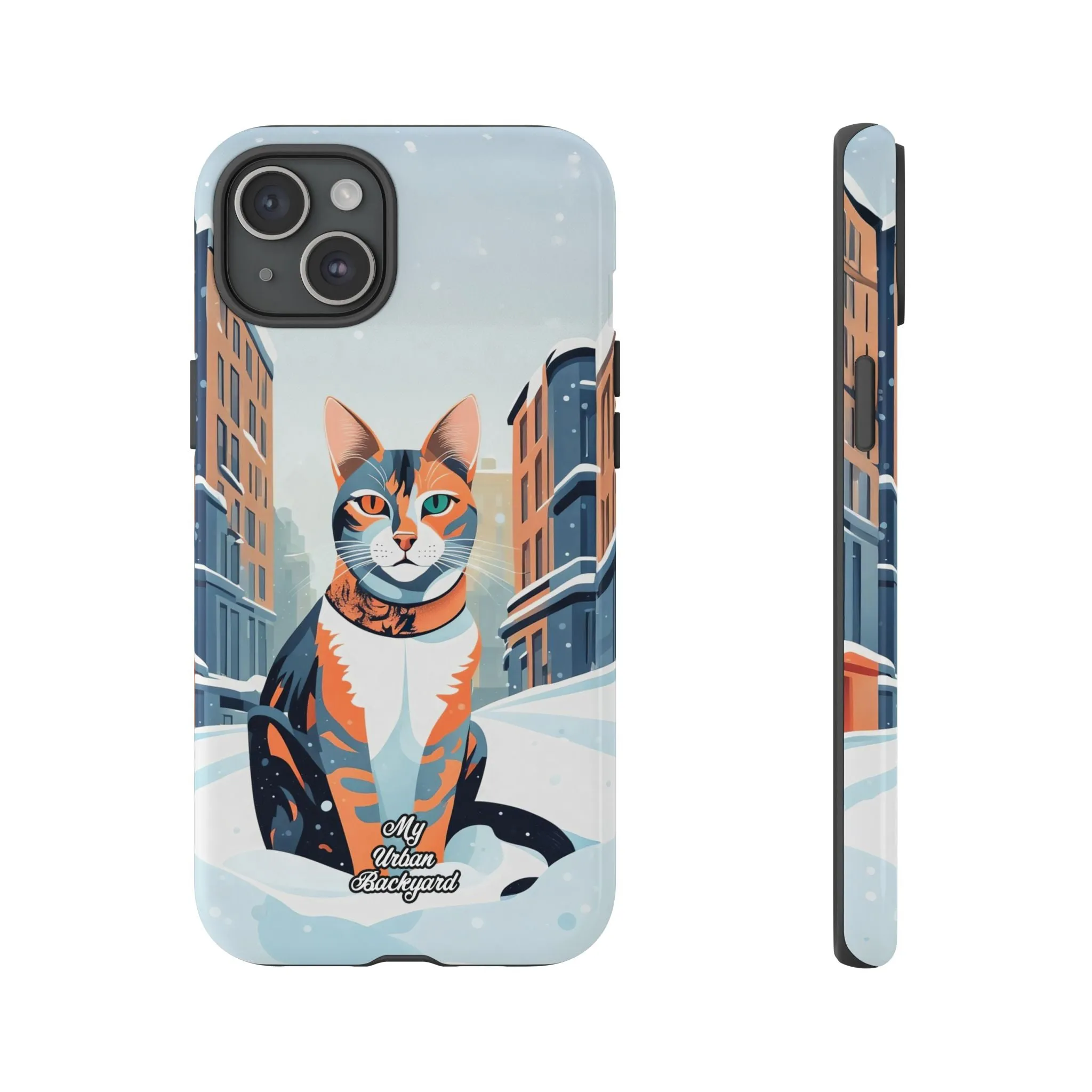 Claws Pawson in the Snow, Cat Cell Phone Case - Apple, Samsung, or Google Pixel