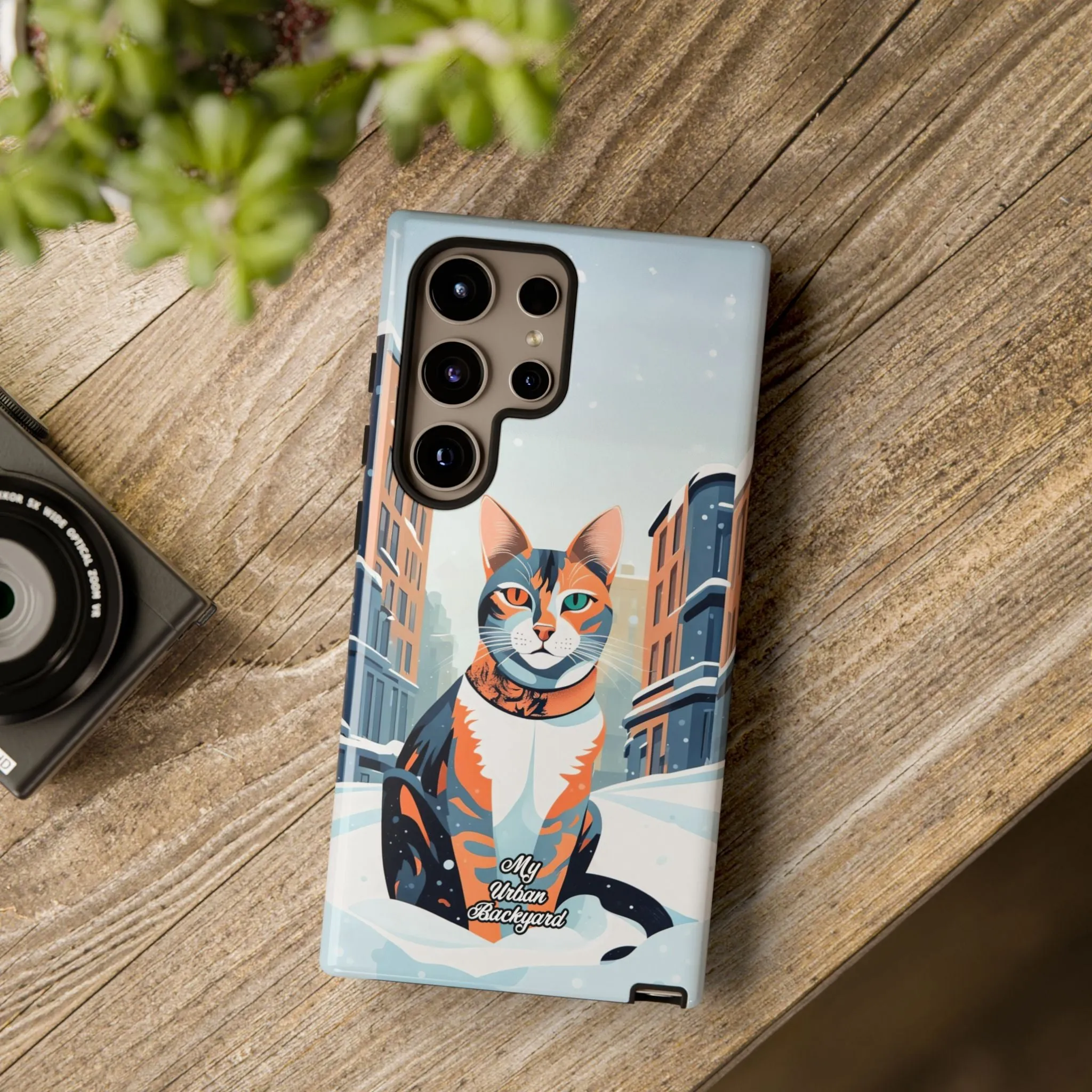 Claws Pawson in the Snow, Cat Cell Phone Case - Apple, Samsung, or Google Pixel