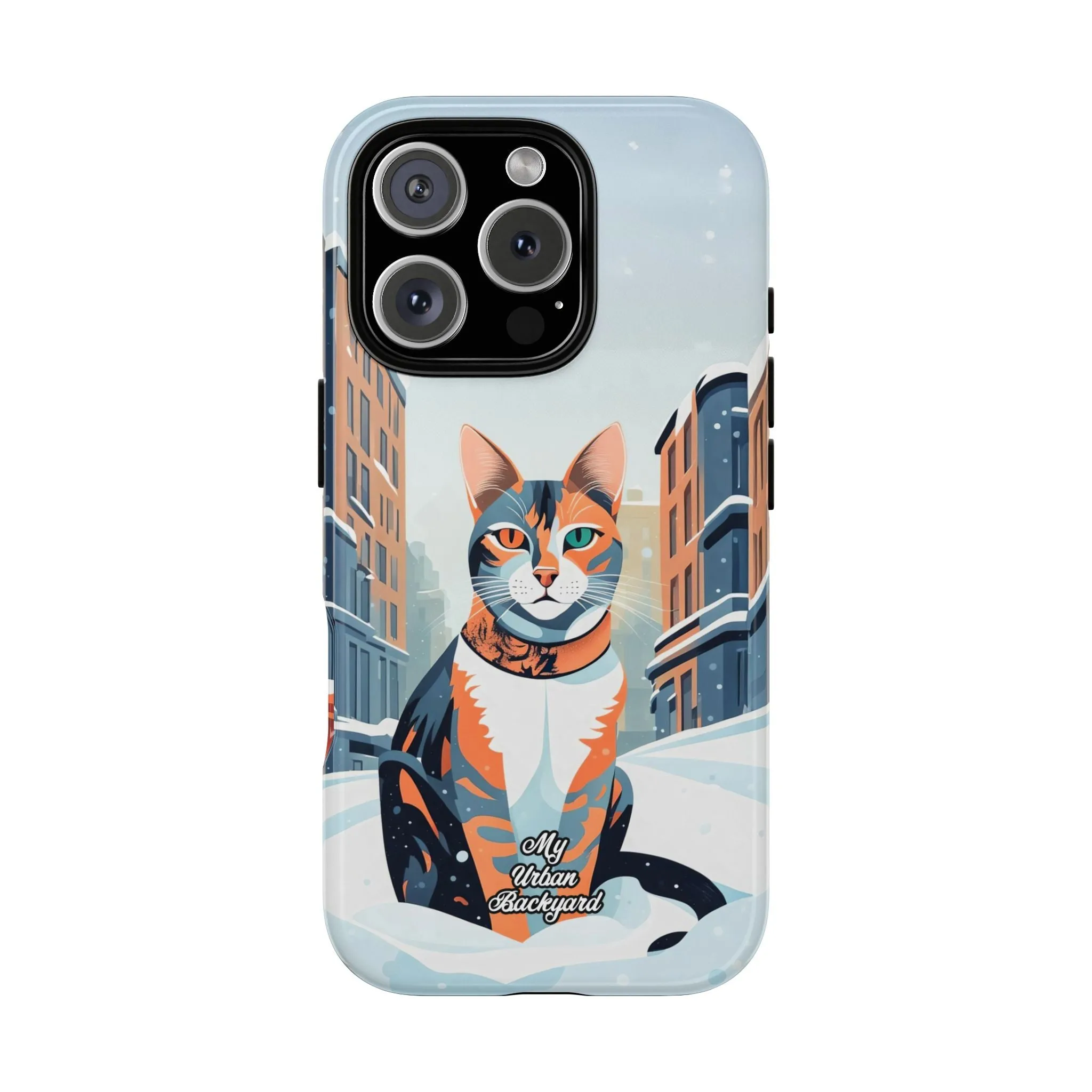 Claws Pawson in the Snow, Cat Cell Phone Case - Apple, Samsung, or Google Pixel