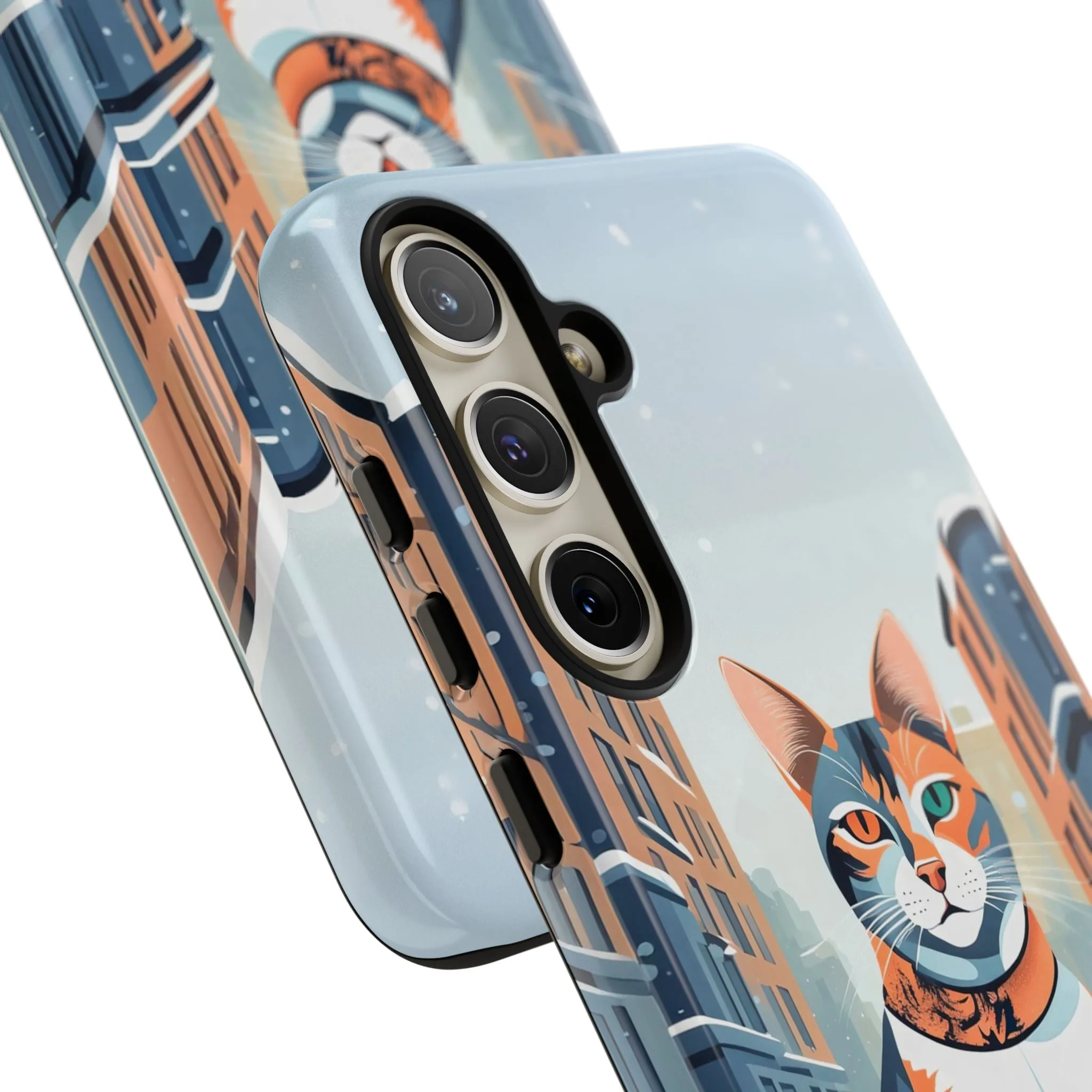 Claws Pawson in the Snow, Cat Cell Phone Case - Apple, Samsung, or Google Pixel