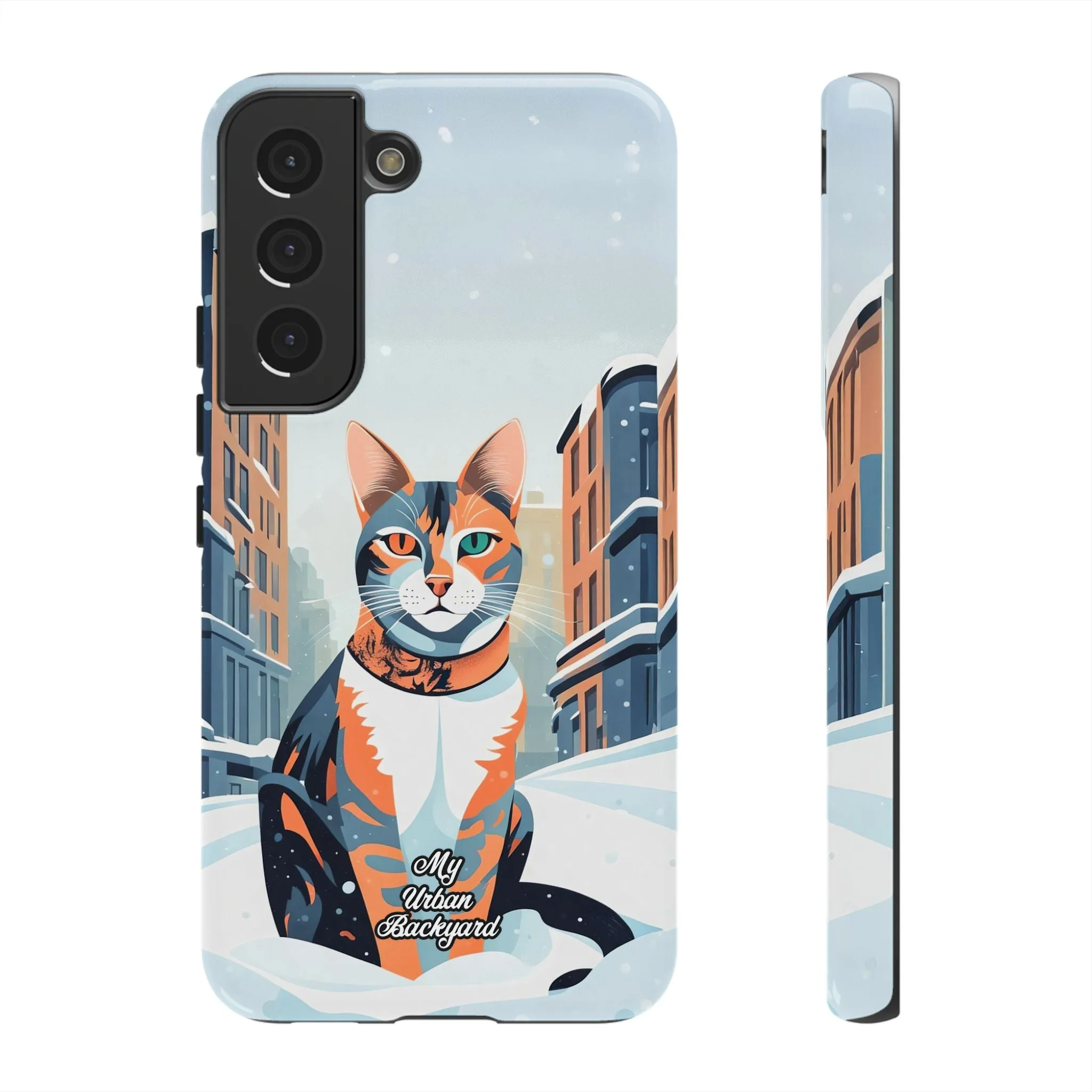 Claws Pawson in the Snow, Cat Cell Phone Case - Apple, Samsung, or Google Pixel