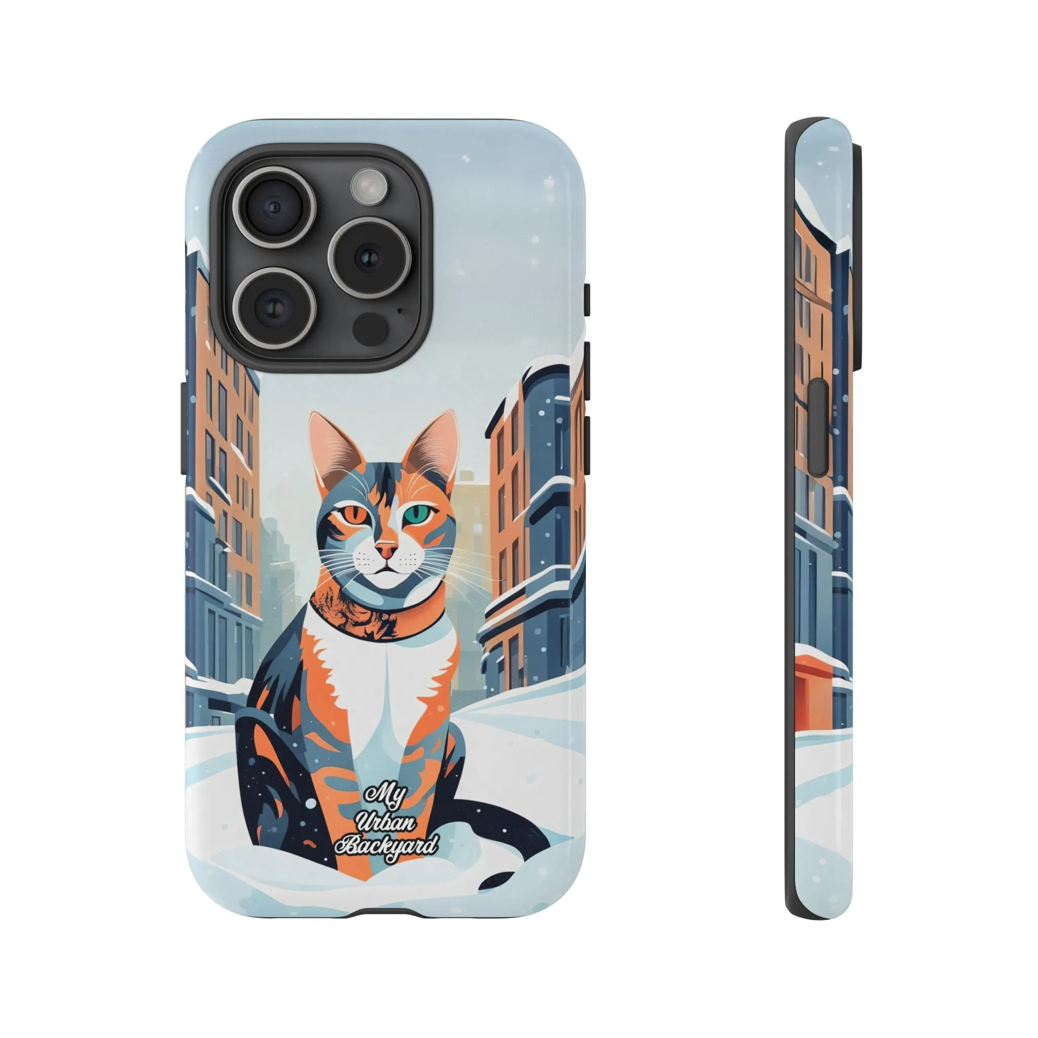 Claws Pawson in the Snow, Cat Cell Phone Case - Apple, Samsung, or Google Pixel