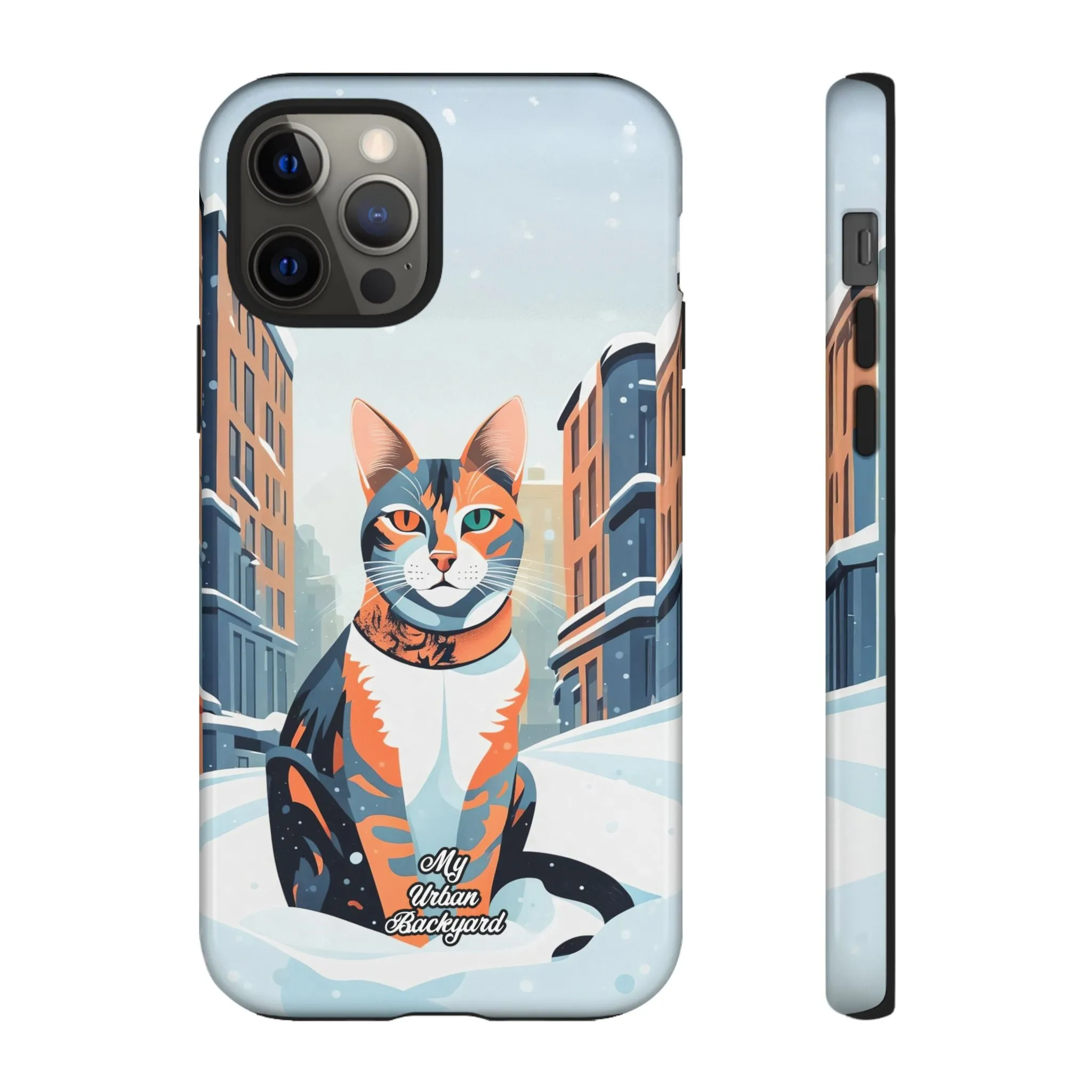 Claws Pawson in the Snow, Cat Cell Phone Case - Apple, Samsung, or Google Pixel