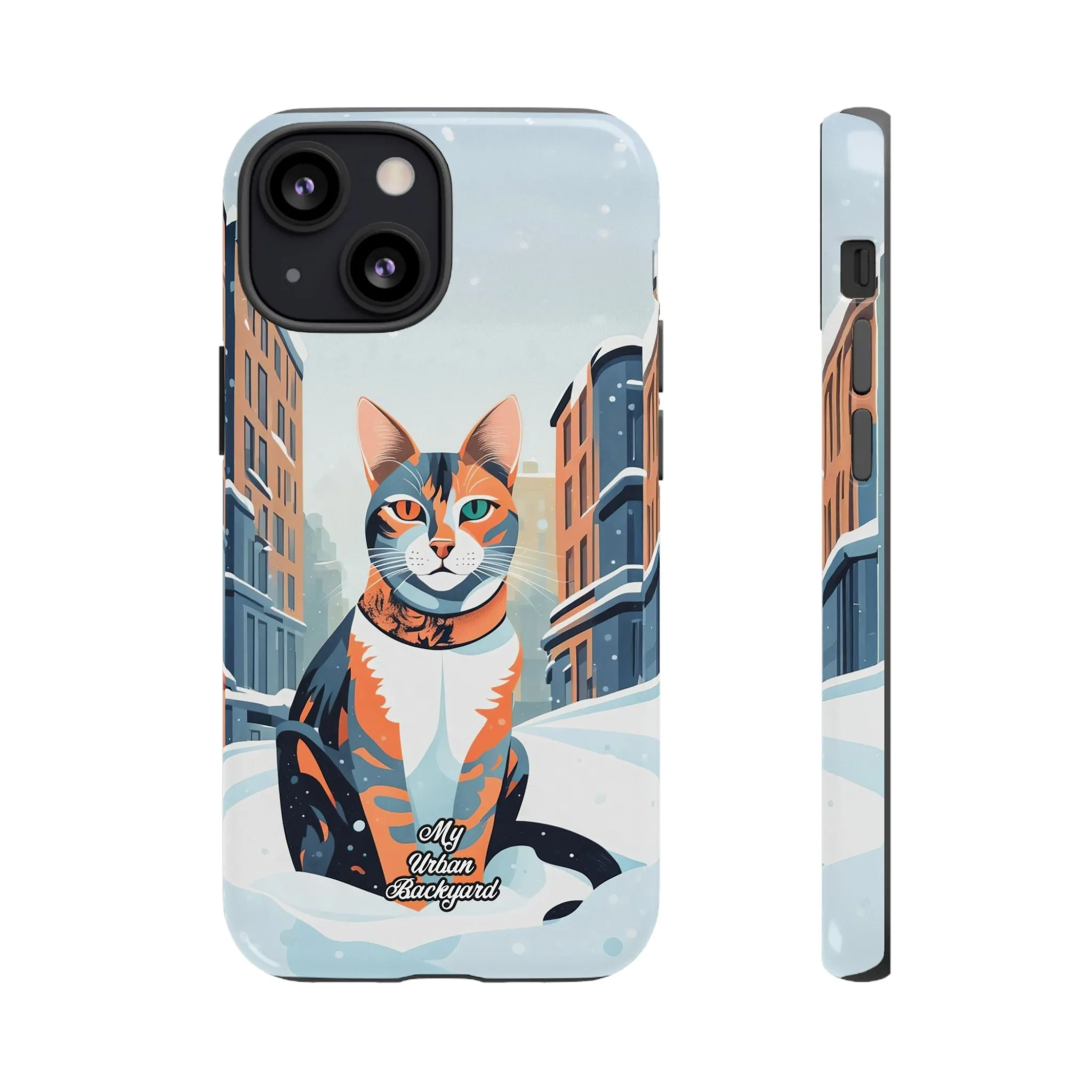 Claws Pawson in the Snow, Cat Cell Phone Case - Apple, Samsung, or Google Pixel