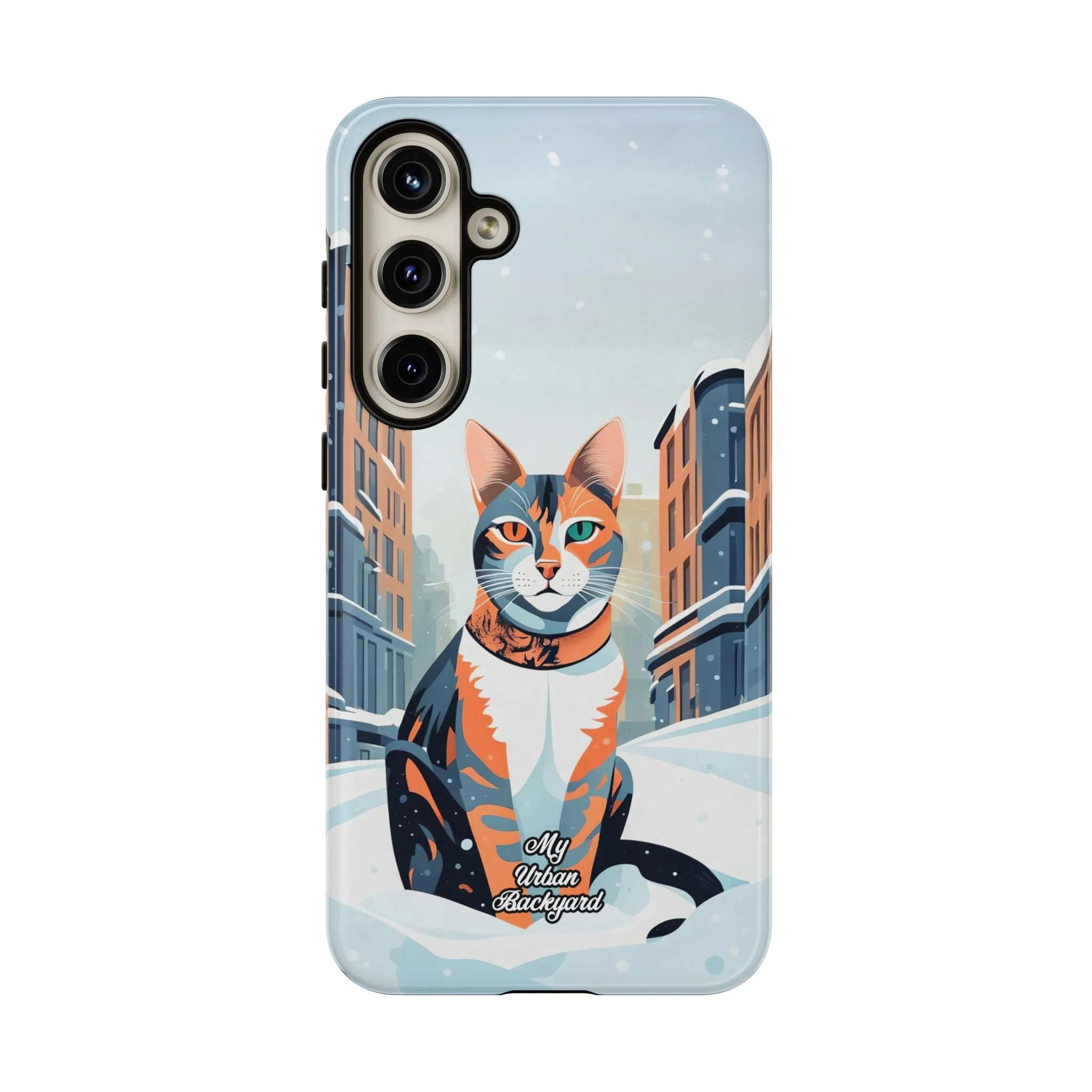 Claws Pawson in the Snow, Cat Cell Phone Case - Apple, Samsung, or Google Pixel