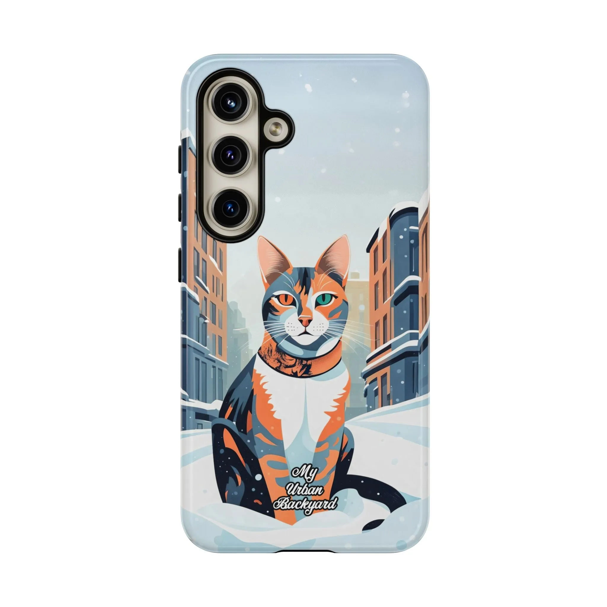 Claws Pawson in the Snow, Cat Cell Phone Case - Apple, Samsung, or Google Pixel