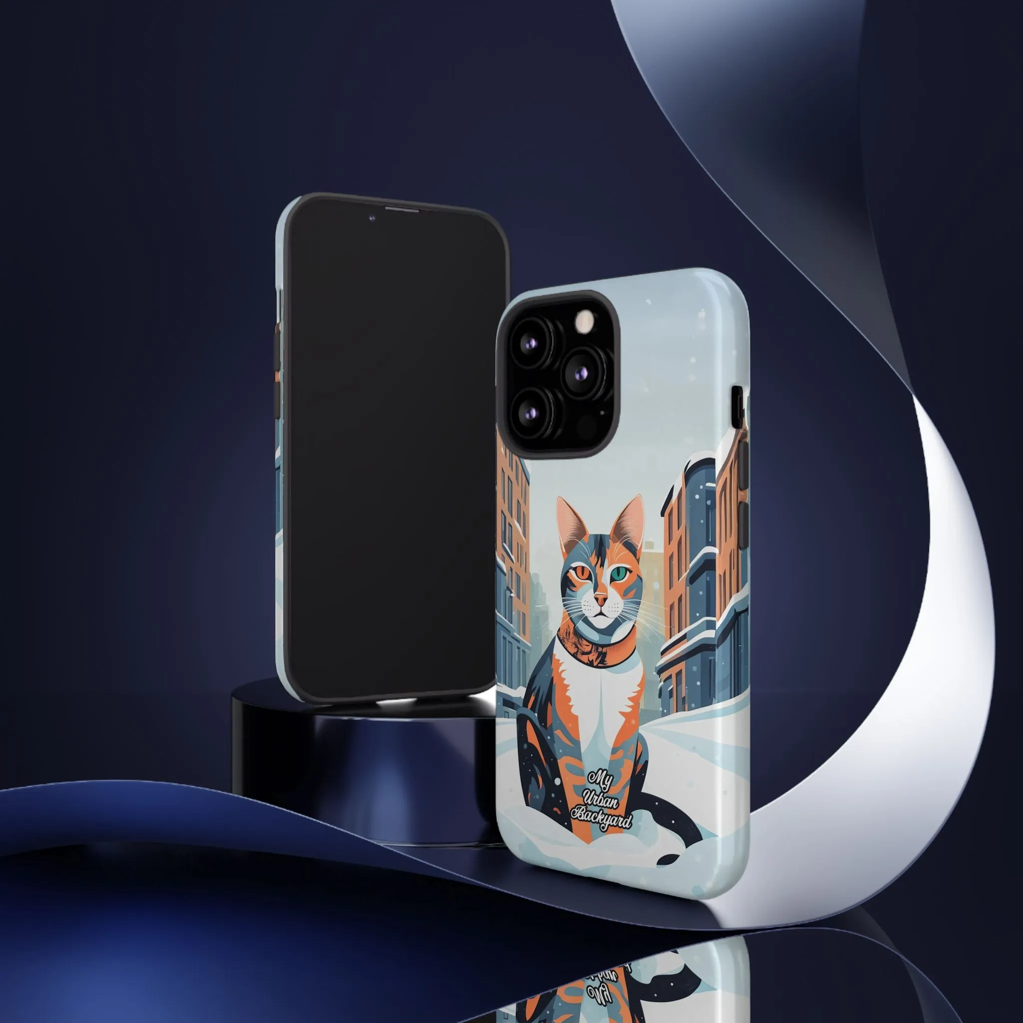 Claws Pawson in the Snow, Cat Cell Phone Case - Apple, Samsung, or Google Pixel