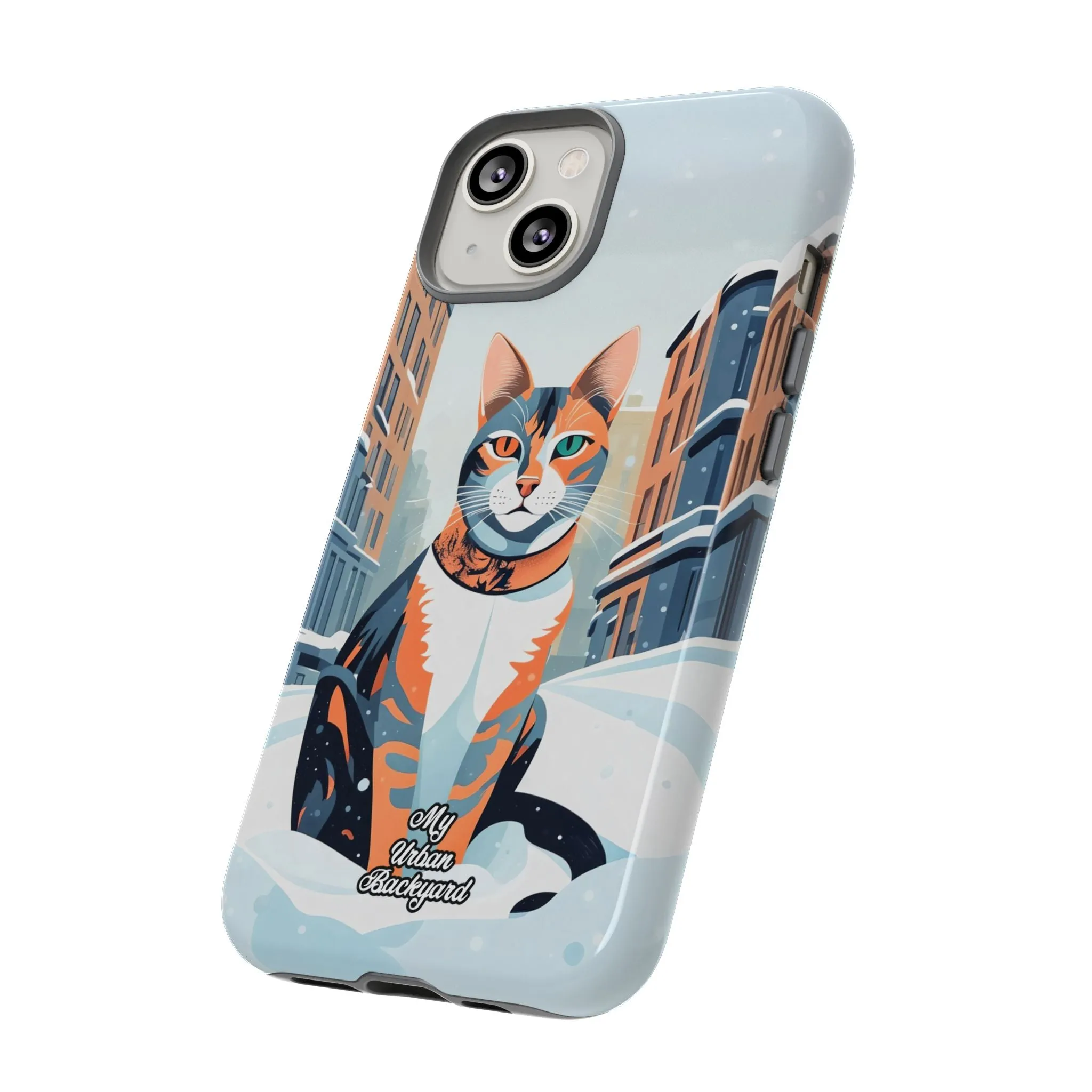 Claws Pawson in the Snow, Cat Cell Phone Case - Apple, Samsung, or Google Pixel