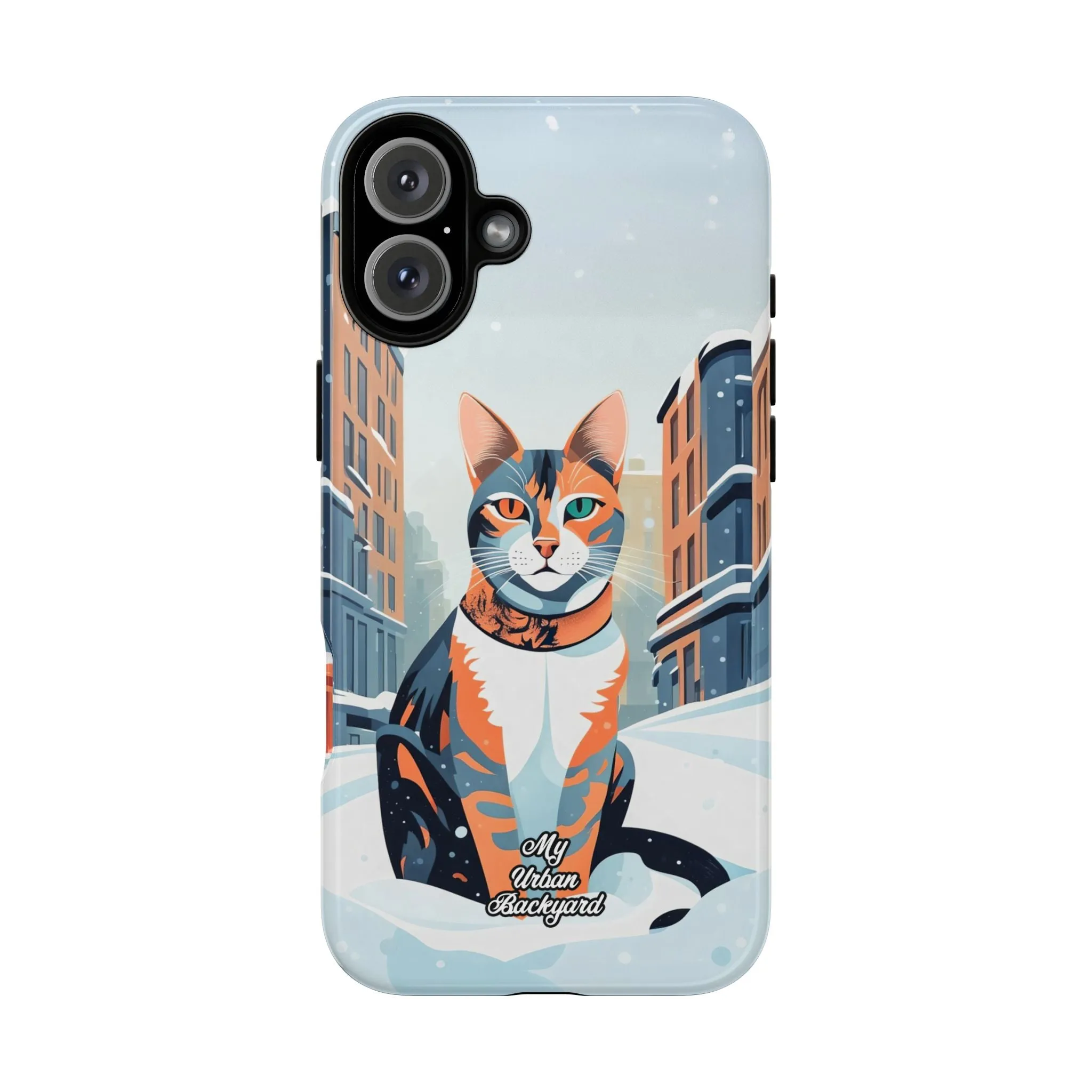 Claws Pawson in the Snow, Cat Cell Phone Case - Apple, Samsung, or Google Pixel