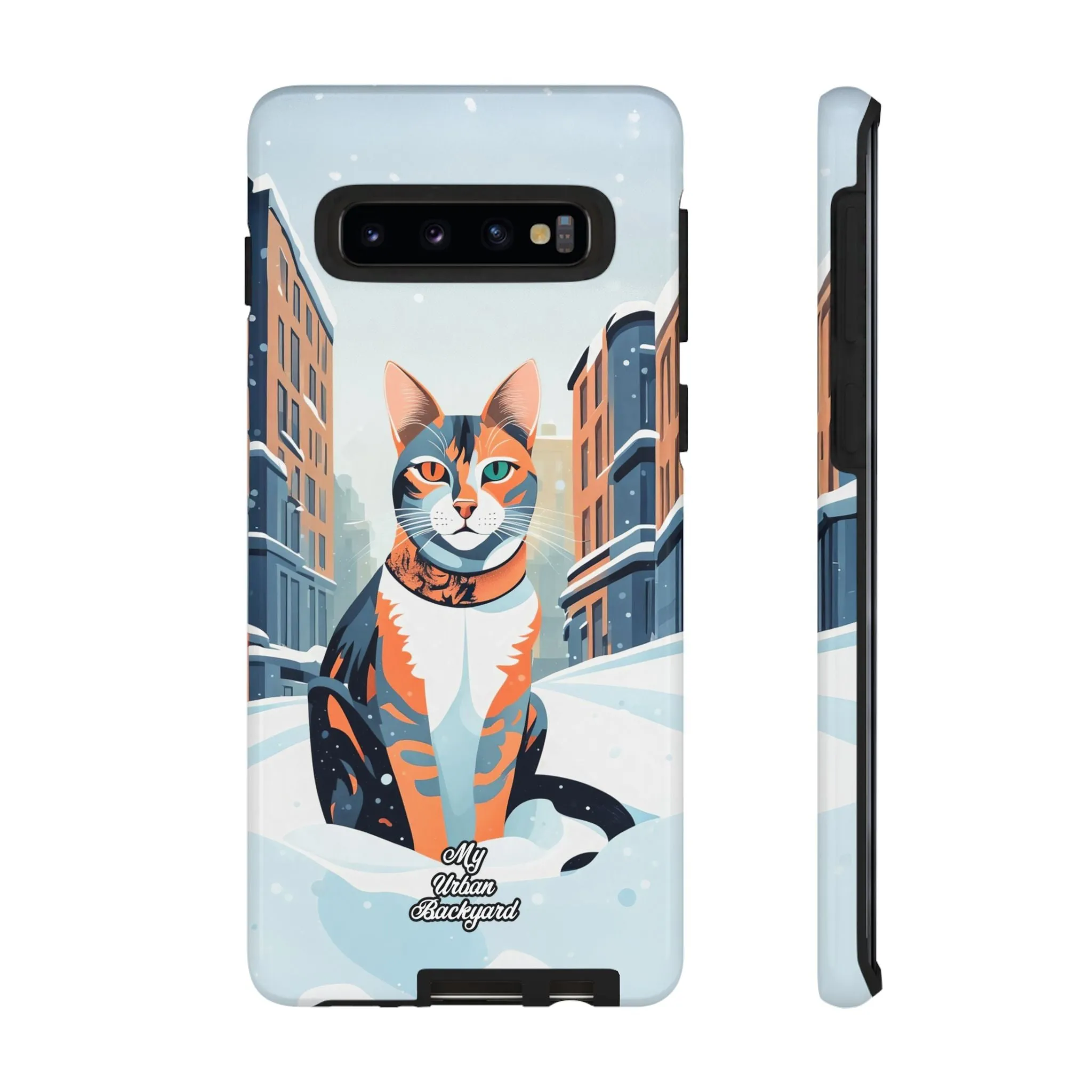 Claws Pawson in the Snow, Cat Cell Phone Case - Apple, Samsung, or Google Pixel