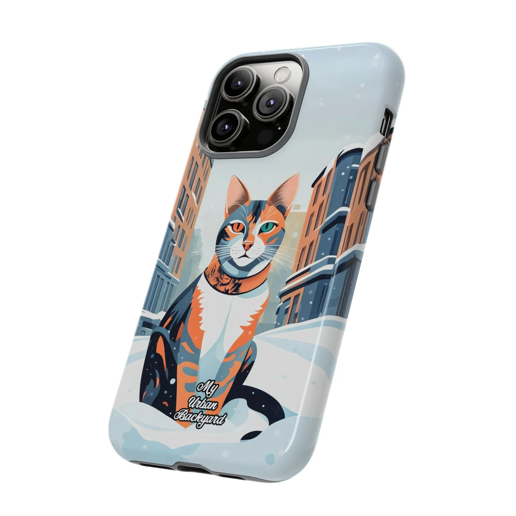 Claws Pawson in the Snow, Cat Cell Phone Case - Apple, Samsung, or Google Pixel