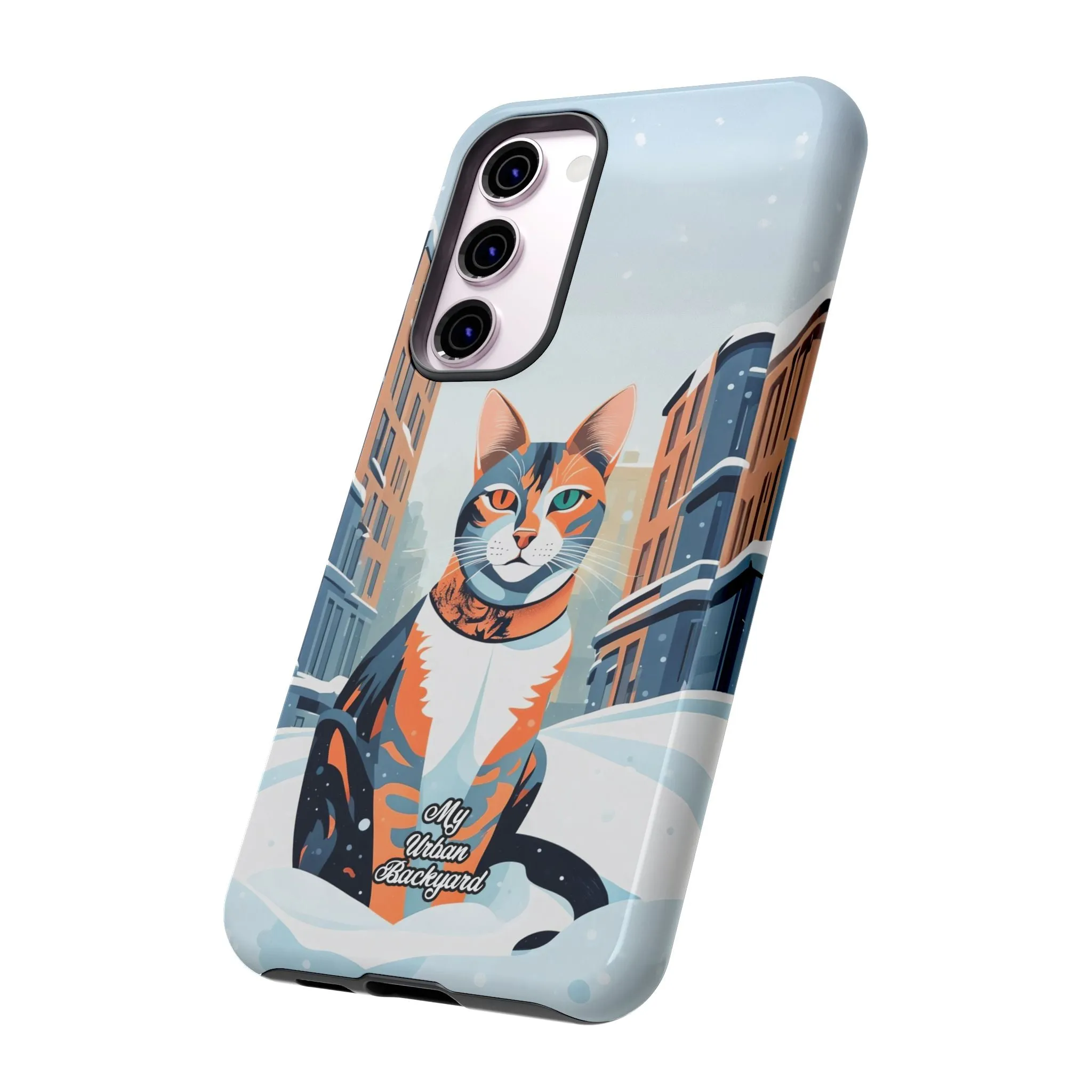 Claws Pawson in the Snow, Cat Cell Phone Case - Apple, Samsung, or Google Pixel