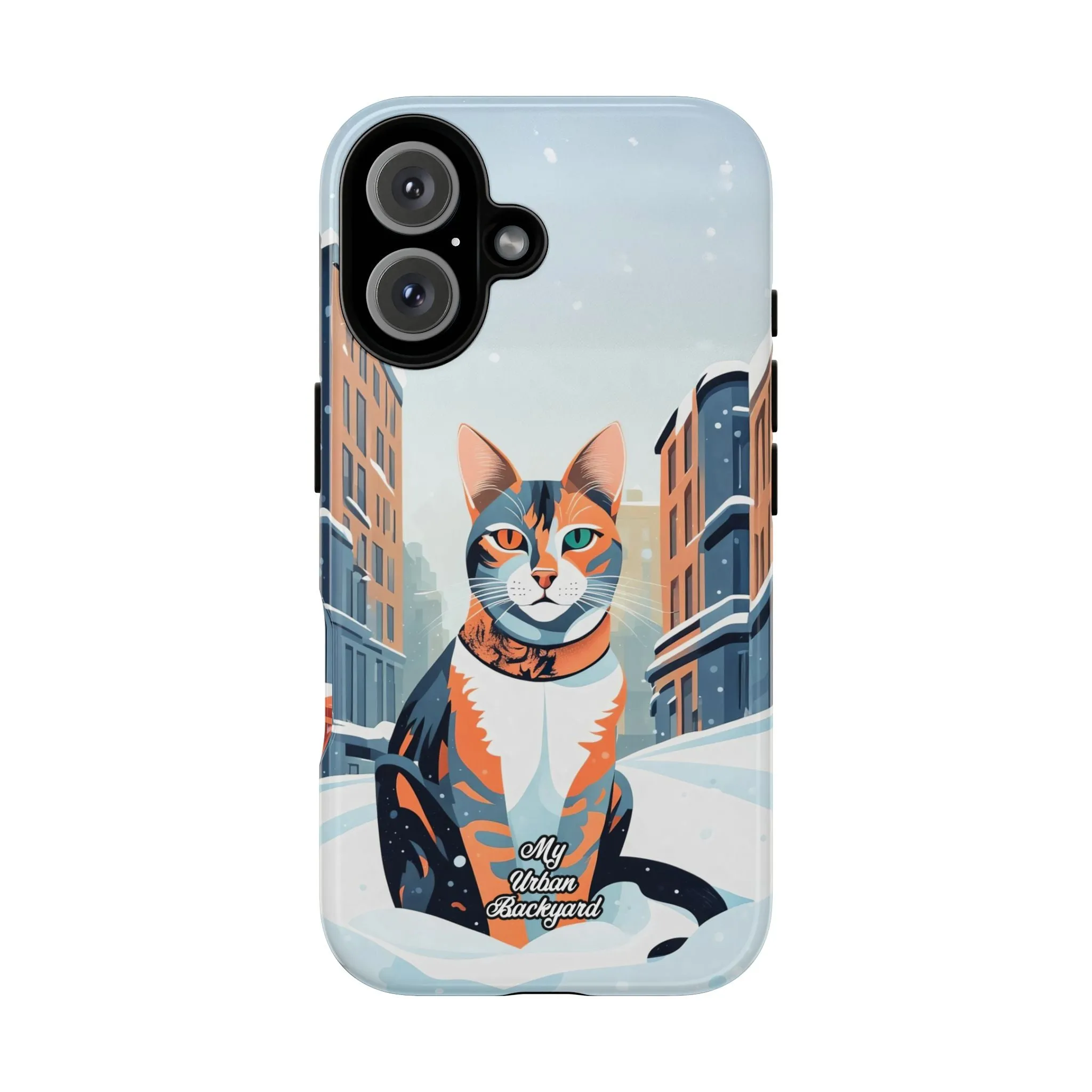 Claws Pawson in the Snow, Cat Cell Phone Case - Apple, Samsung, or Google Pixel