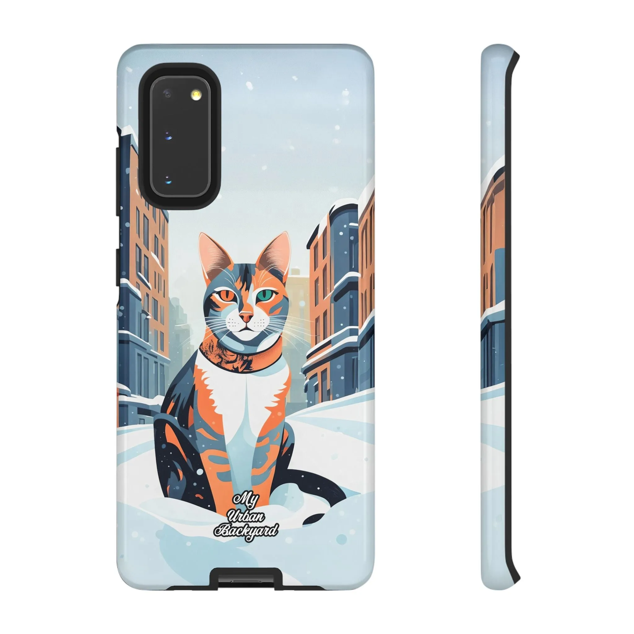 Claws Pawson in the Snow, Cat Cell Phone Case - Apple, Samsung, or Google Pixel