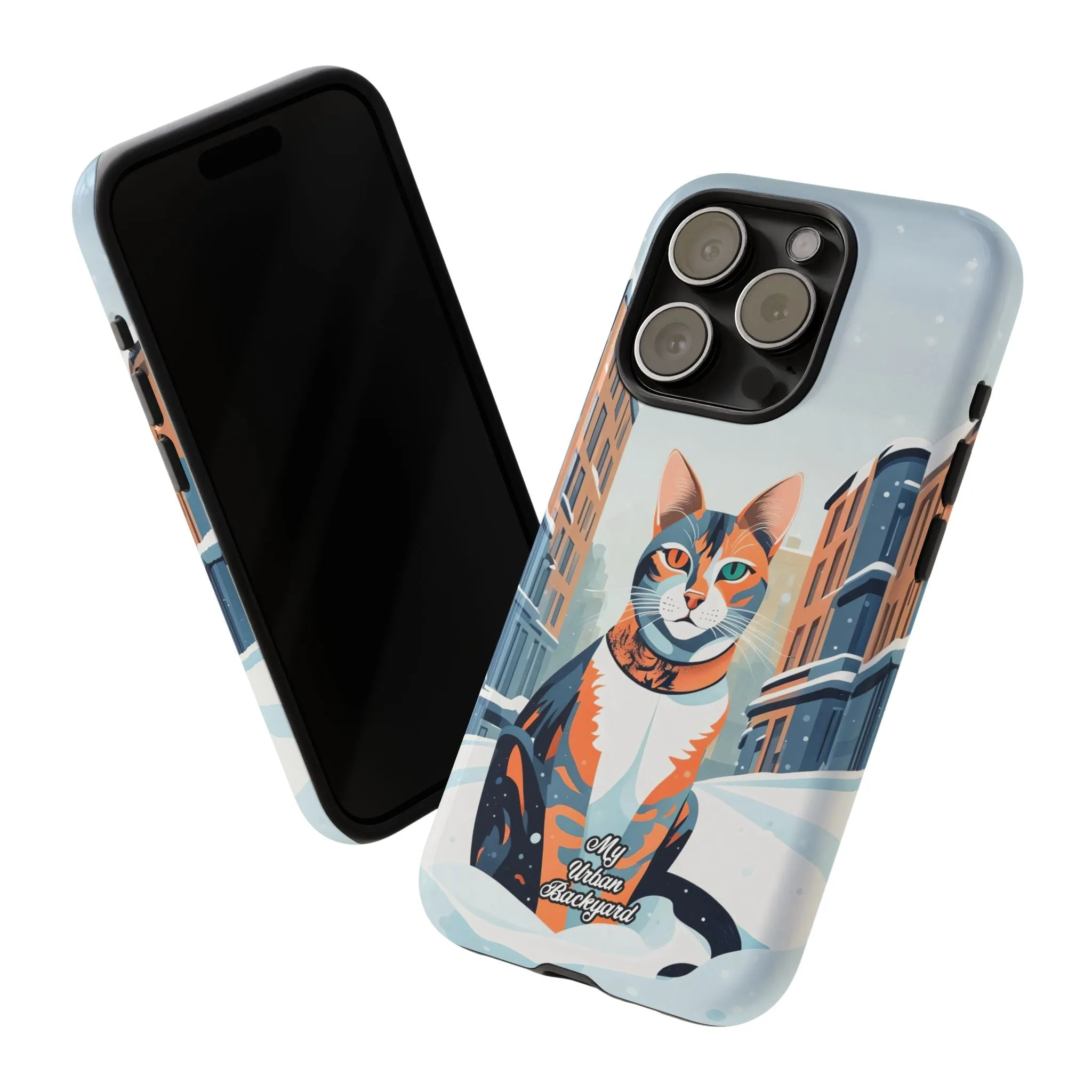 Claws Pawson in the Snow, Cat Cell Phone Case - Apple, Samsung, or Google Pixel