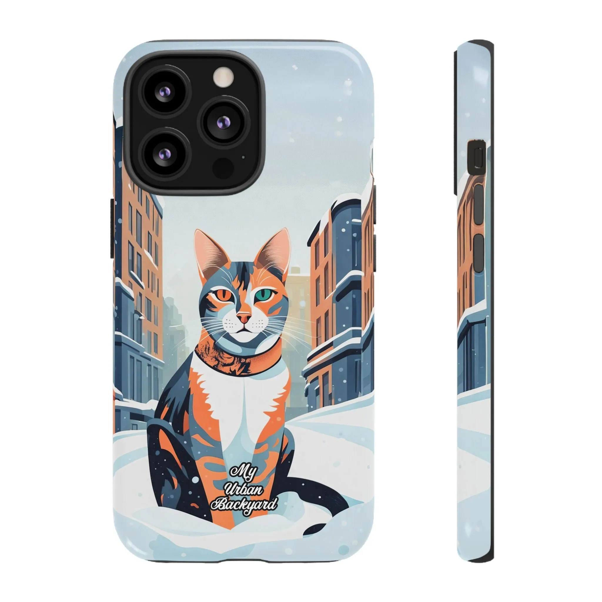 Claws Pawson in the Snow, Cat Cell Phone Case - Apple, Samsung, or Google Pixel