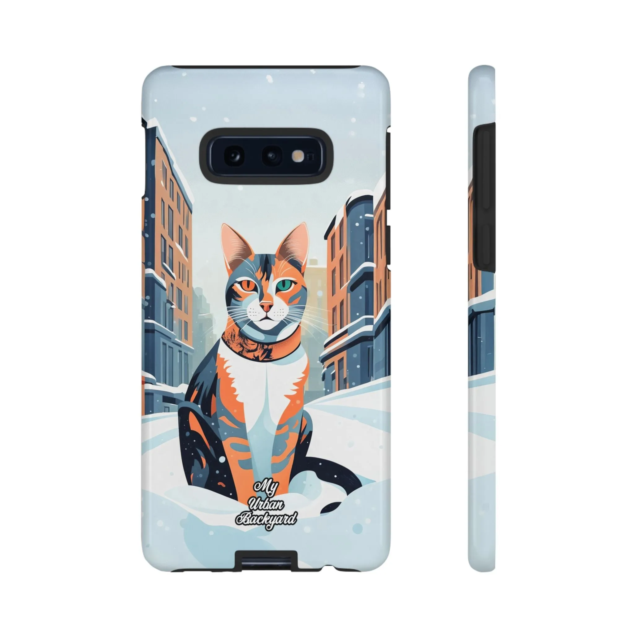 Claws Pawson in the Snow, Cat Cell Phone Case - Apple, Samsung, or Google Pixel